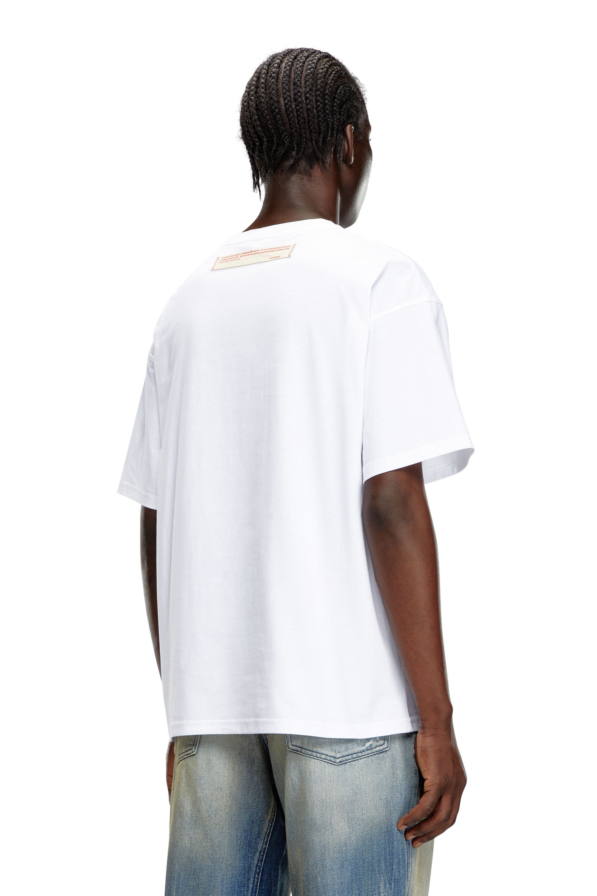Diesel - PR-T-BOXT-SS, Unisex's T-shirt with polaroid patches in White - 2