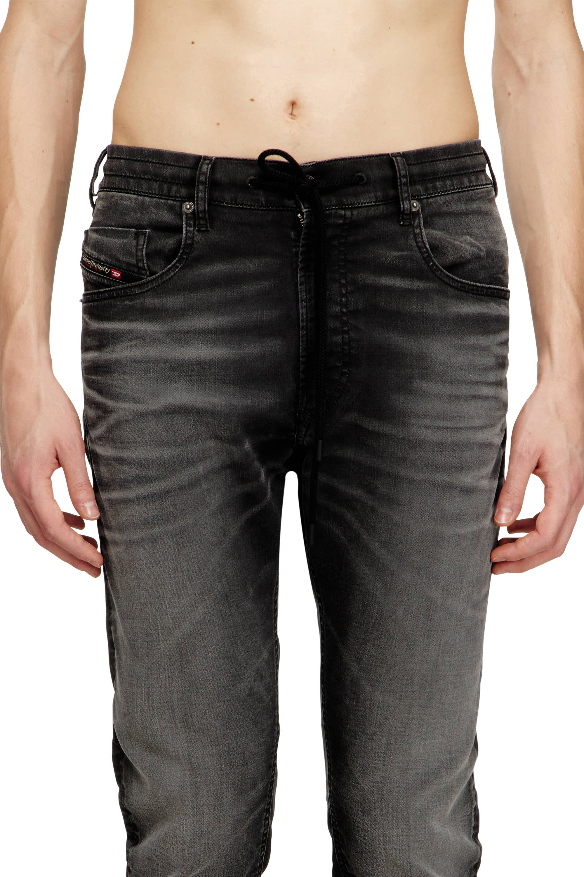 Diesel - Man's Regular 2032 D-Krooley Joggjeans&reg; 068UG, Black/Dark grey - 4