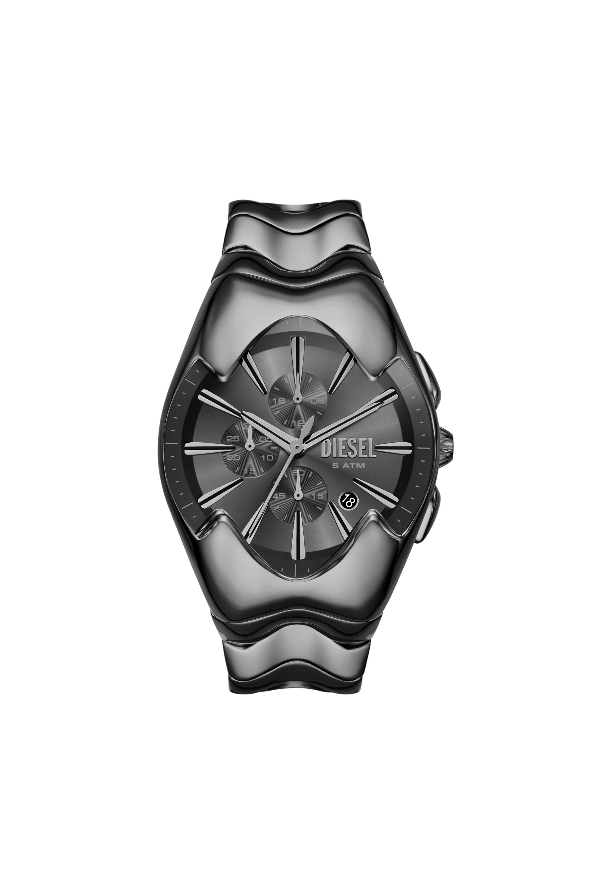 Diesel - DZ4682, Man's Diesel Mercurial Chronograph Gray Stainless Steel Watch in Dark grey - 1