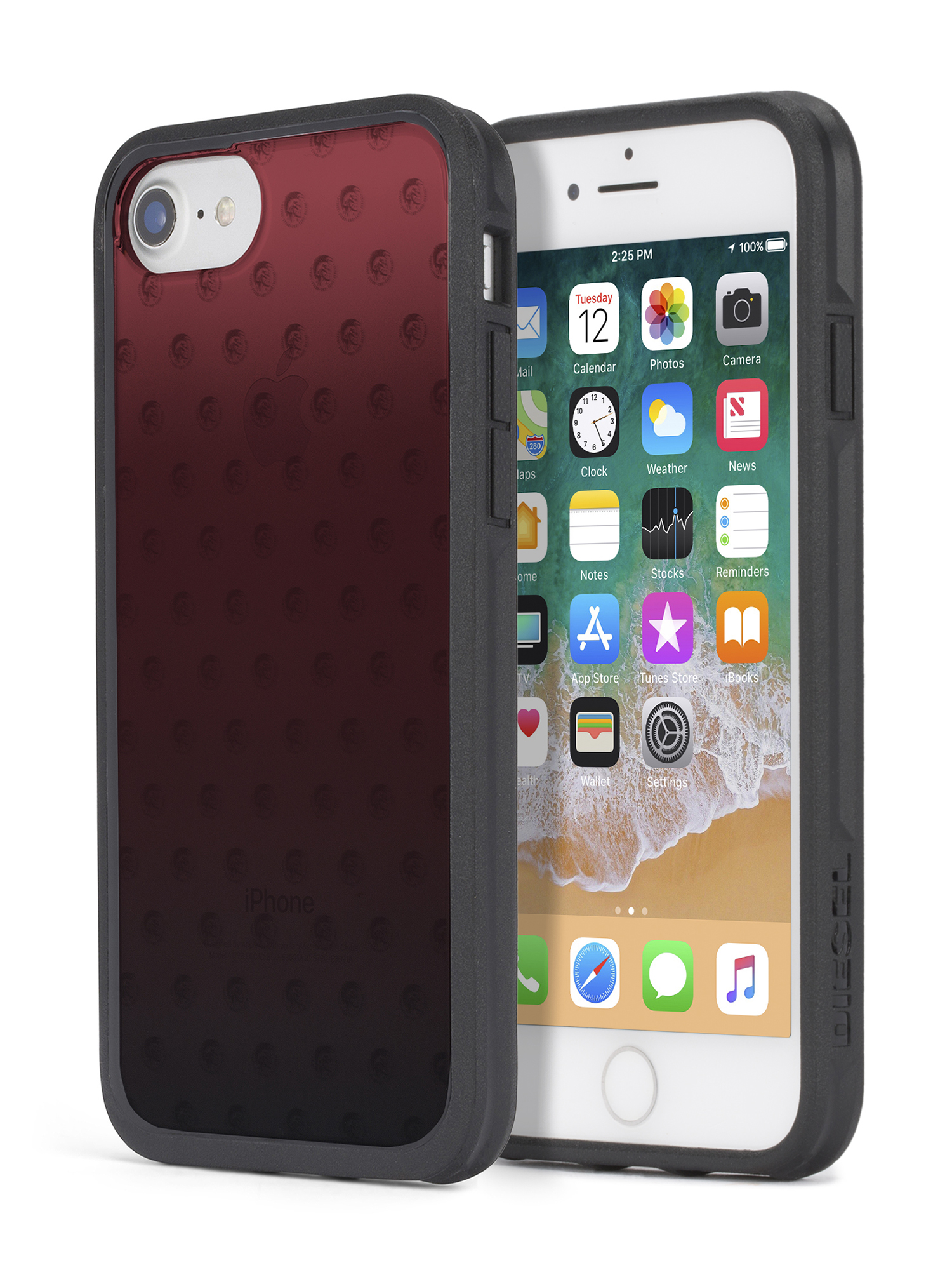 Red mohican head dots case, iPhone X