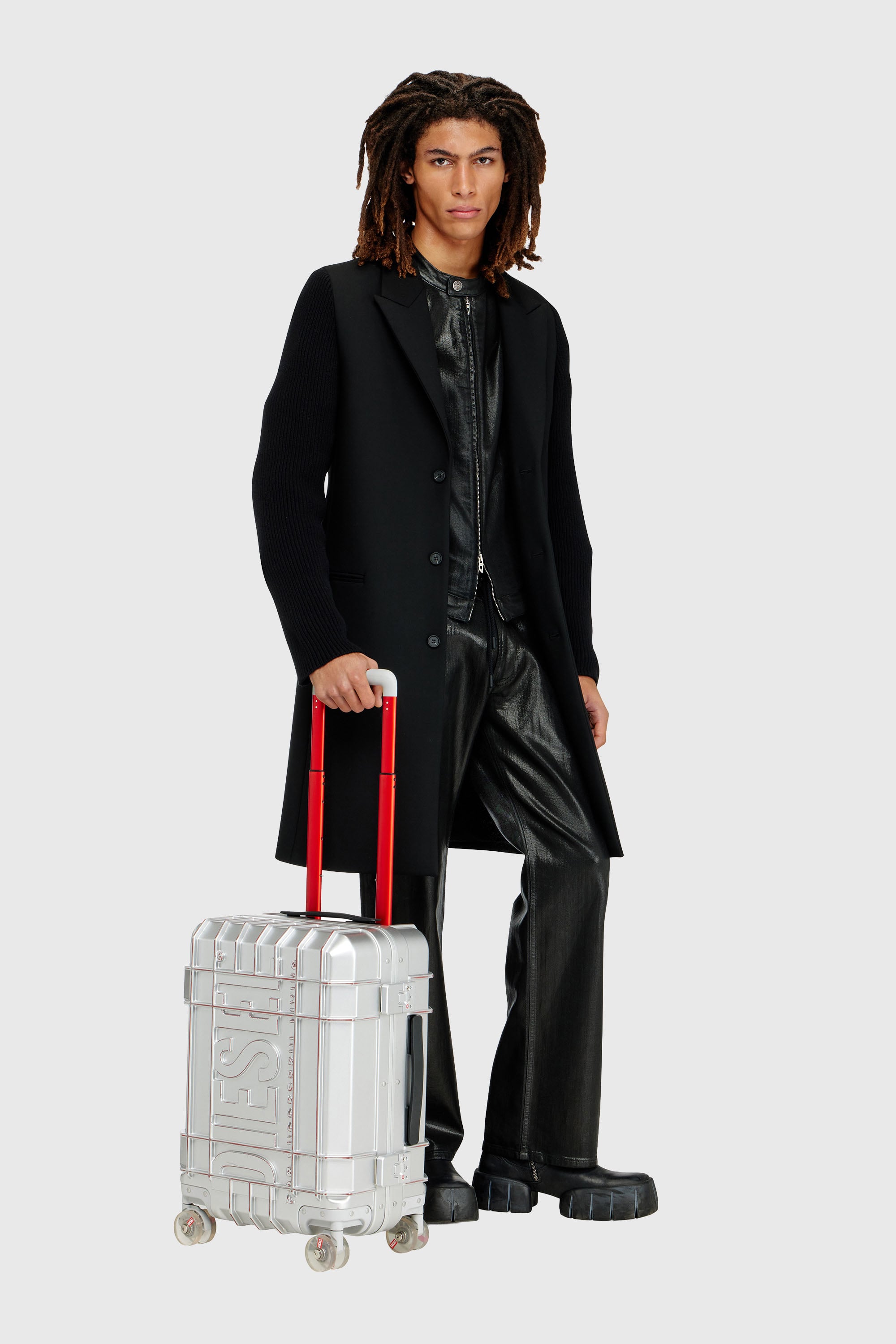 Diesel - DIESEL PC STRONG IMAGE TROLLEY- DSL003, Maleta resistente tama&ntilde;o S Unisex in Plateado - 2