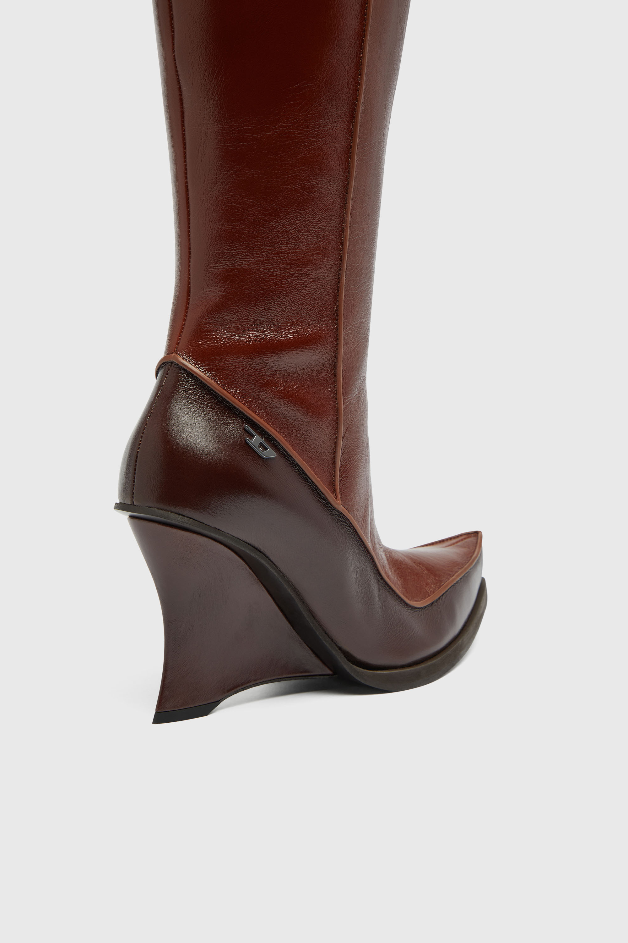Diesel - D-LUCETTE-90-KB W, D-Lucette-Botas de cuero hasta la rodilla Mujer in ToBeDefined - 4