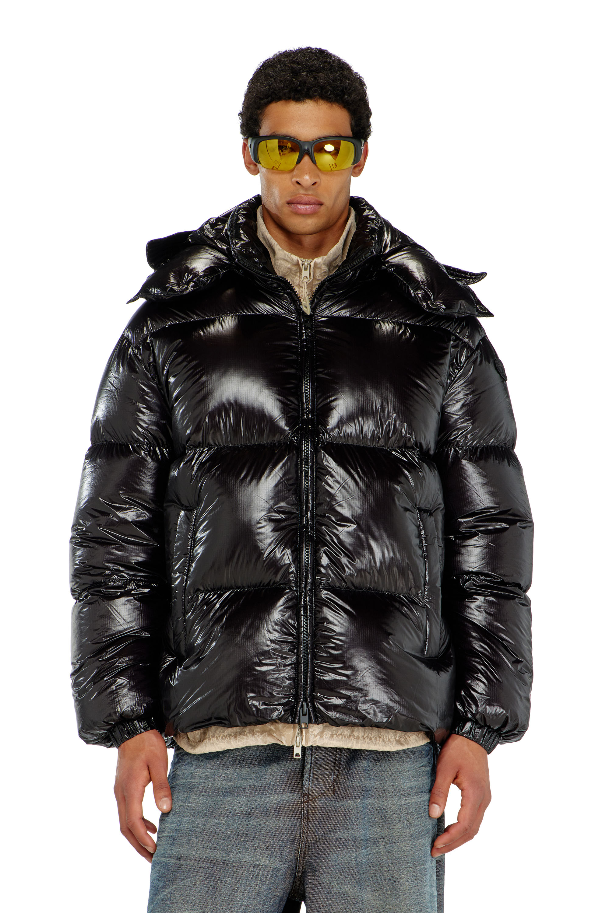 Diesel - W-ROLFYS-WRD-BKCP, Chaqueta acolchada con capucha desmontable Hombre in ToBeDefined - 1