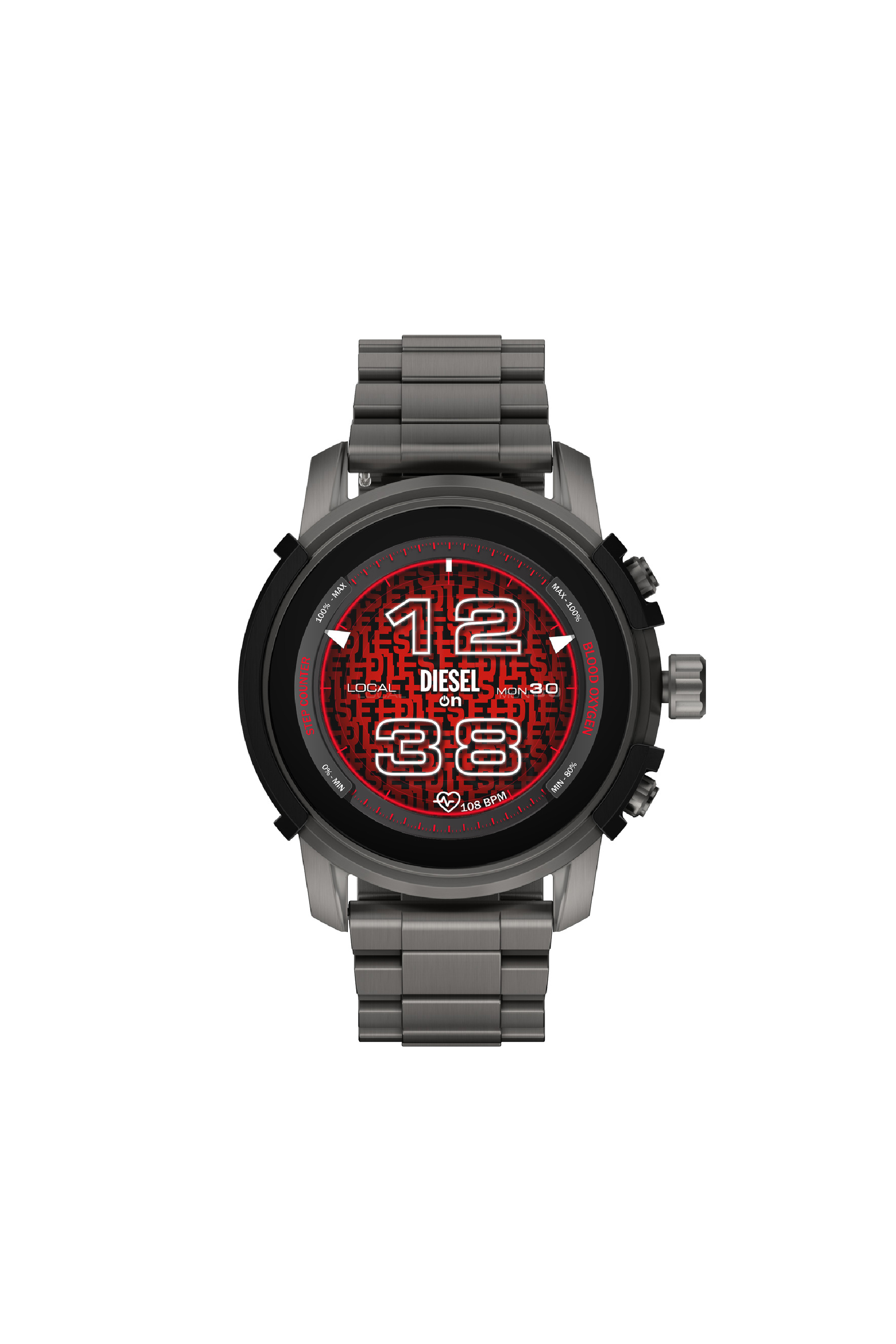 Men's Griffed stainless steel smartwatch | Grey | Diesel