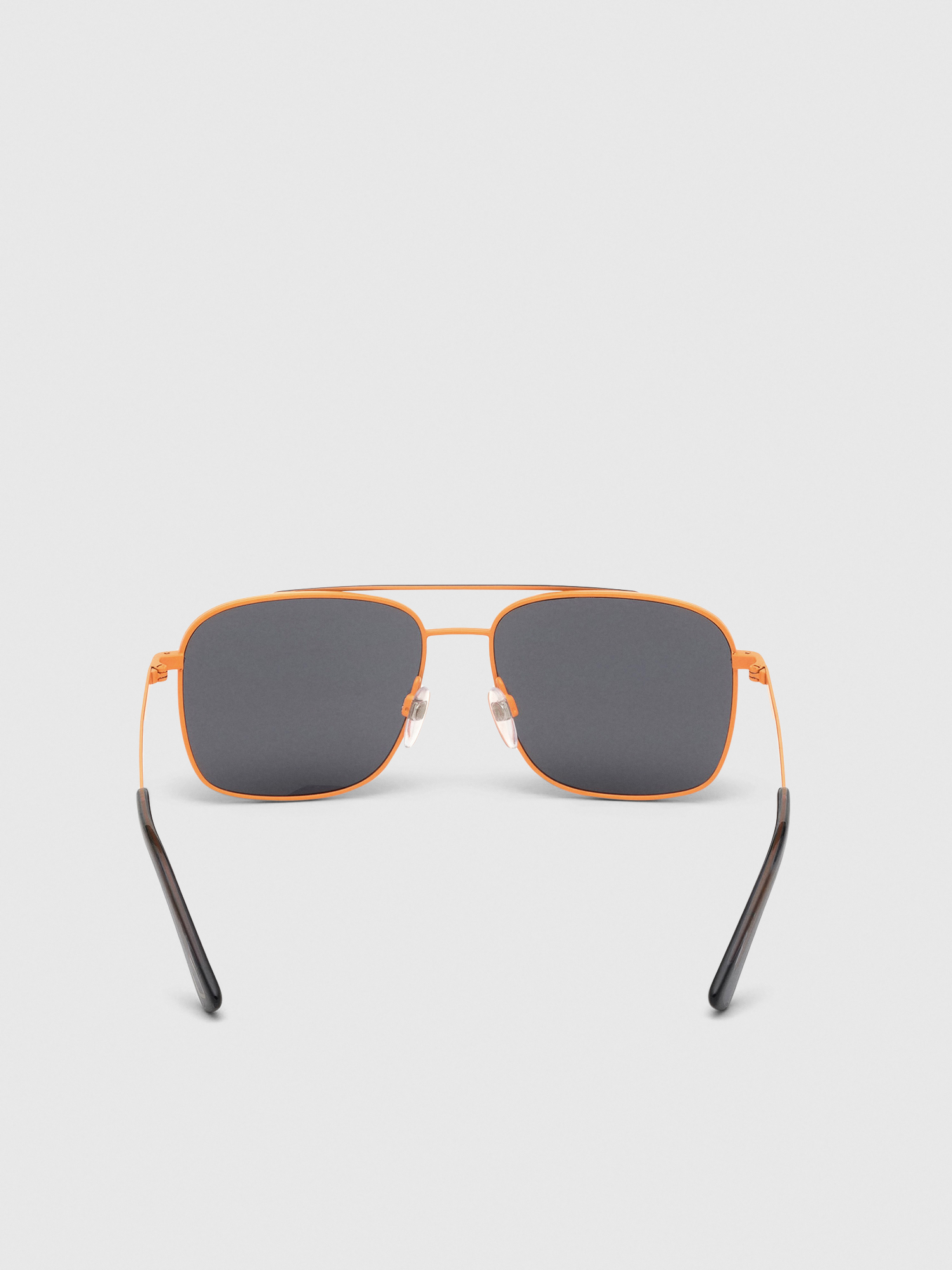 Diesel - DL0295, Male's Navigator sunglasses in metal in Orange/Black - 5