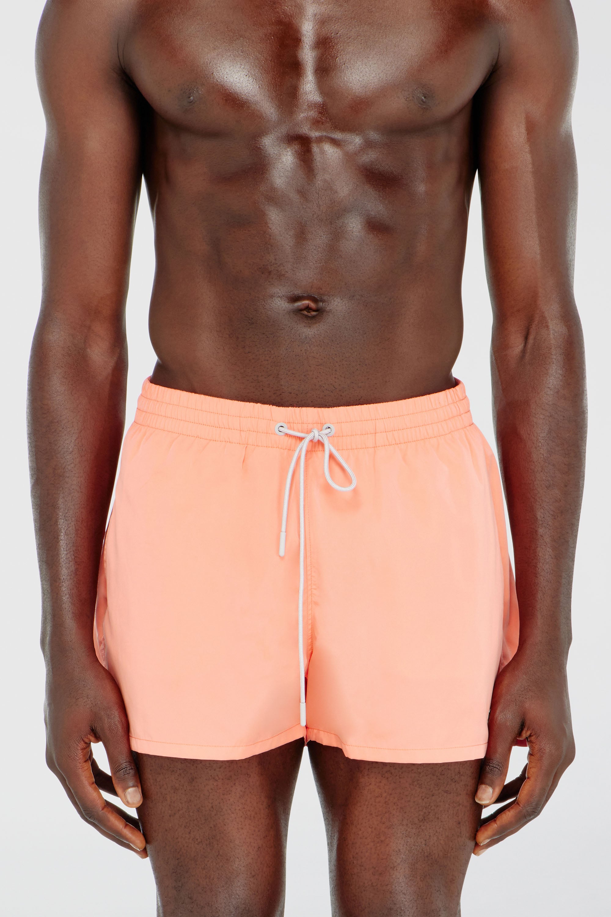 Diesel - OLYMPIC-34-D-CORE, Short de bain avec logo Oval D m&eacute;tallique Homme in Rose - 1
