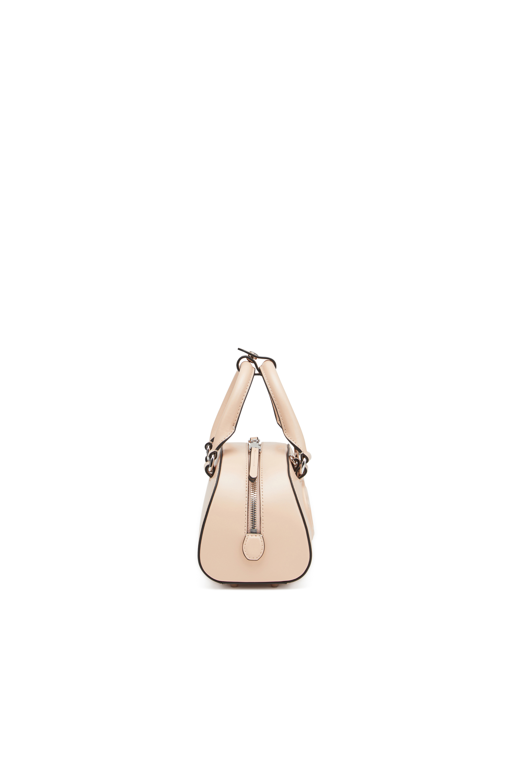 Women's 1DR Dome-Leather Small bowling bag | Pink | Diesel {{Country}}