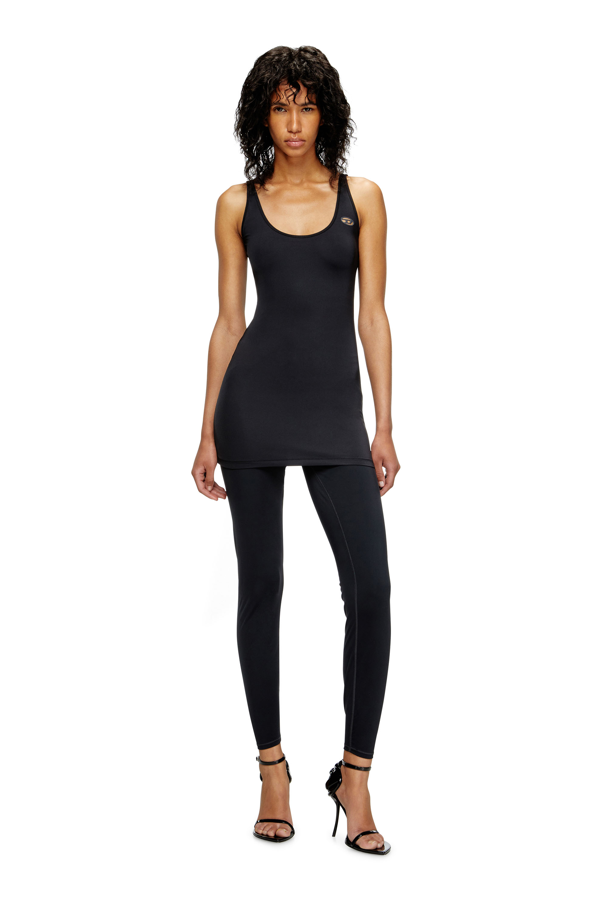 Diesel - FRANKIE-UTLT, Female's Stretch slip dress in Black - 2