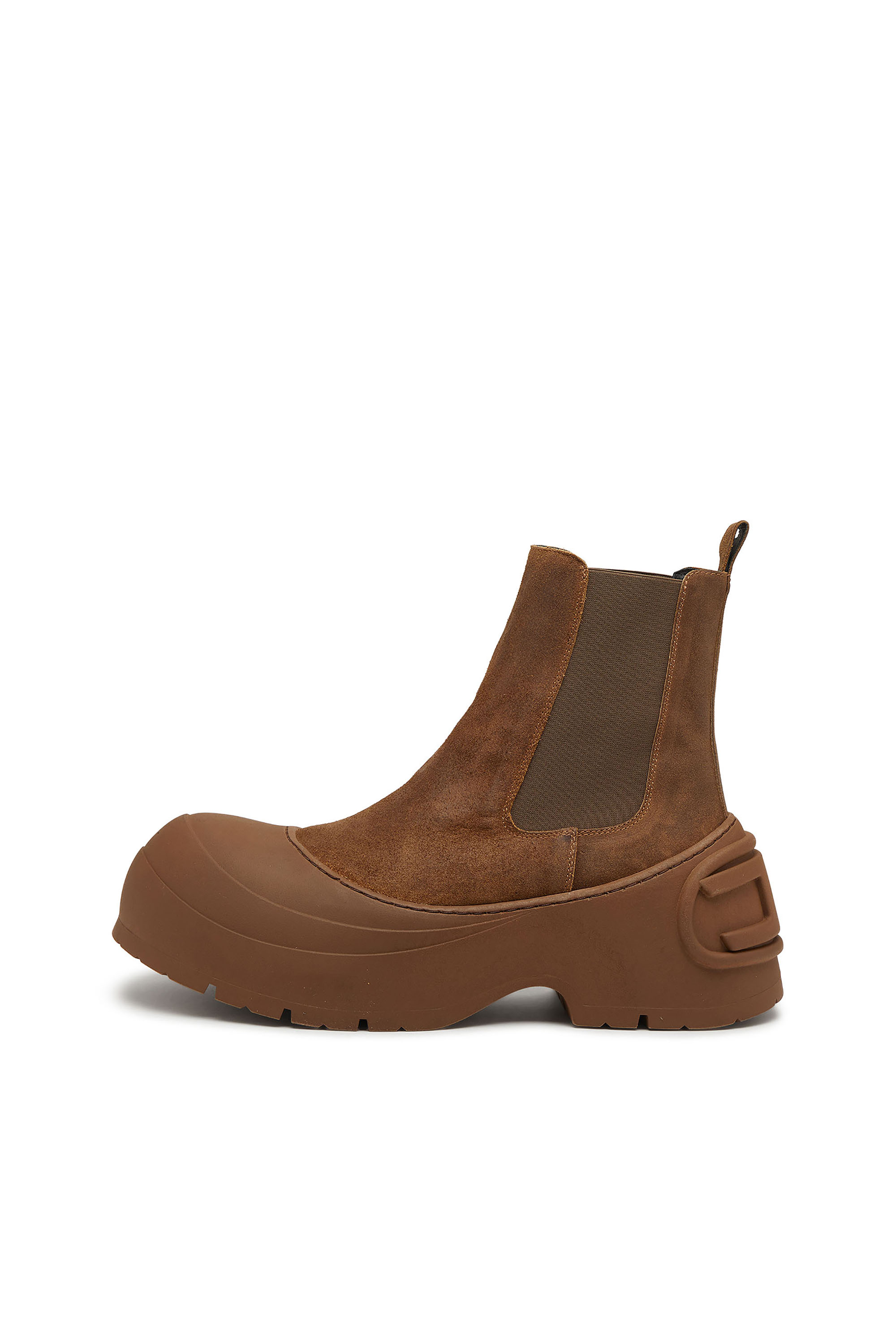 Diesel - D-DONALD BEATLE, D-Donald-Botas Chelsea en ante encerado y goma Hombre in Marrón - 8