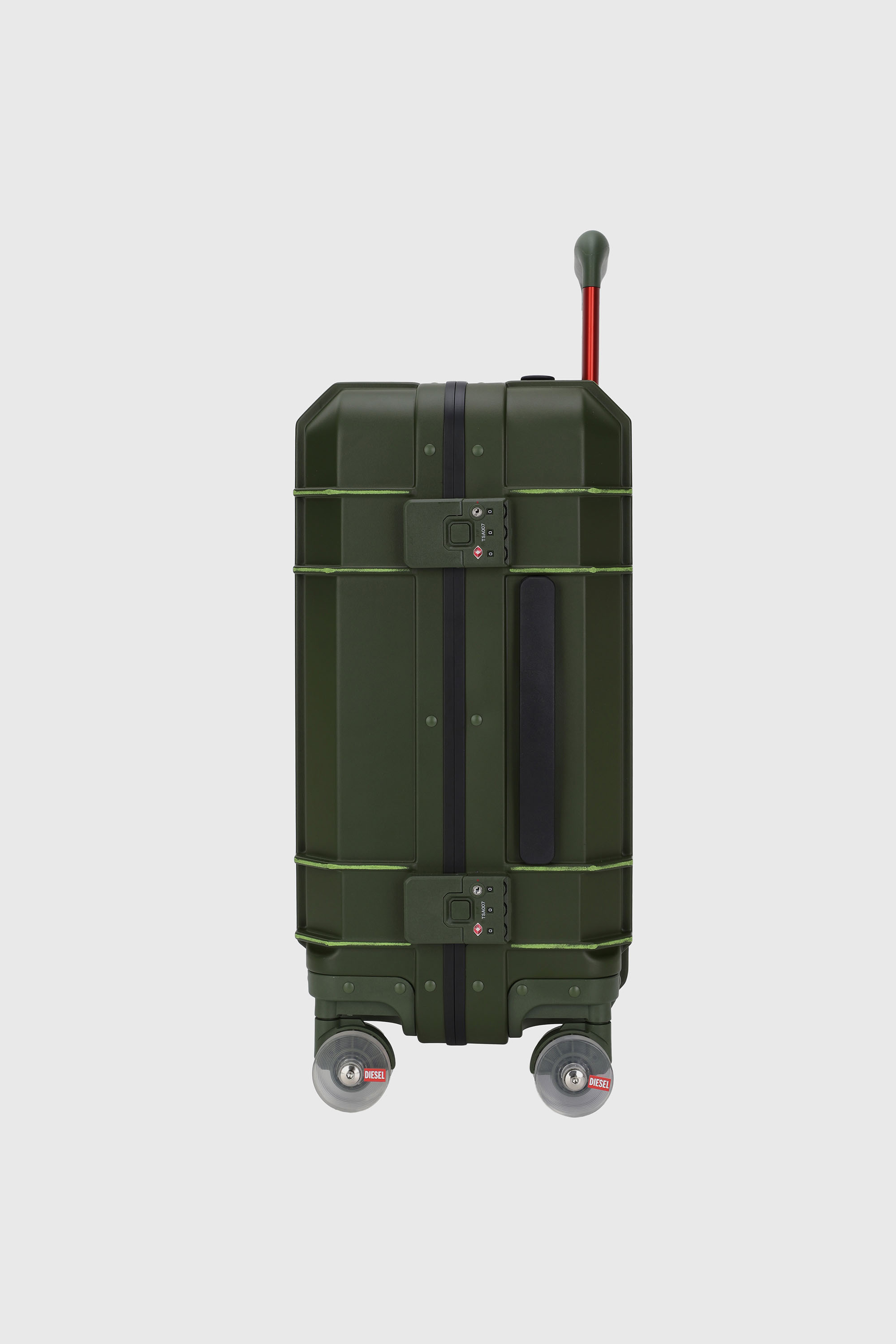 Diesel - DIESEL PC STRONG IMAGE TROLLEY- DSL003, Unisex's Rugged suitcase size S in Military Green - 3
