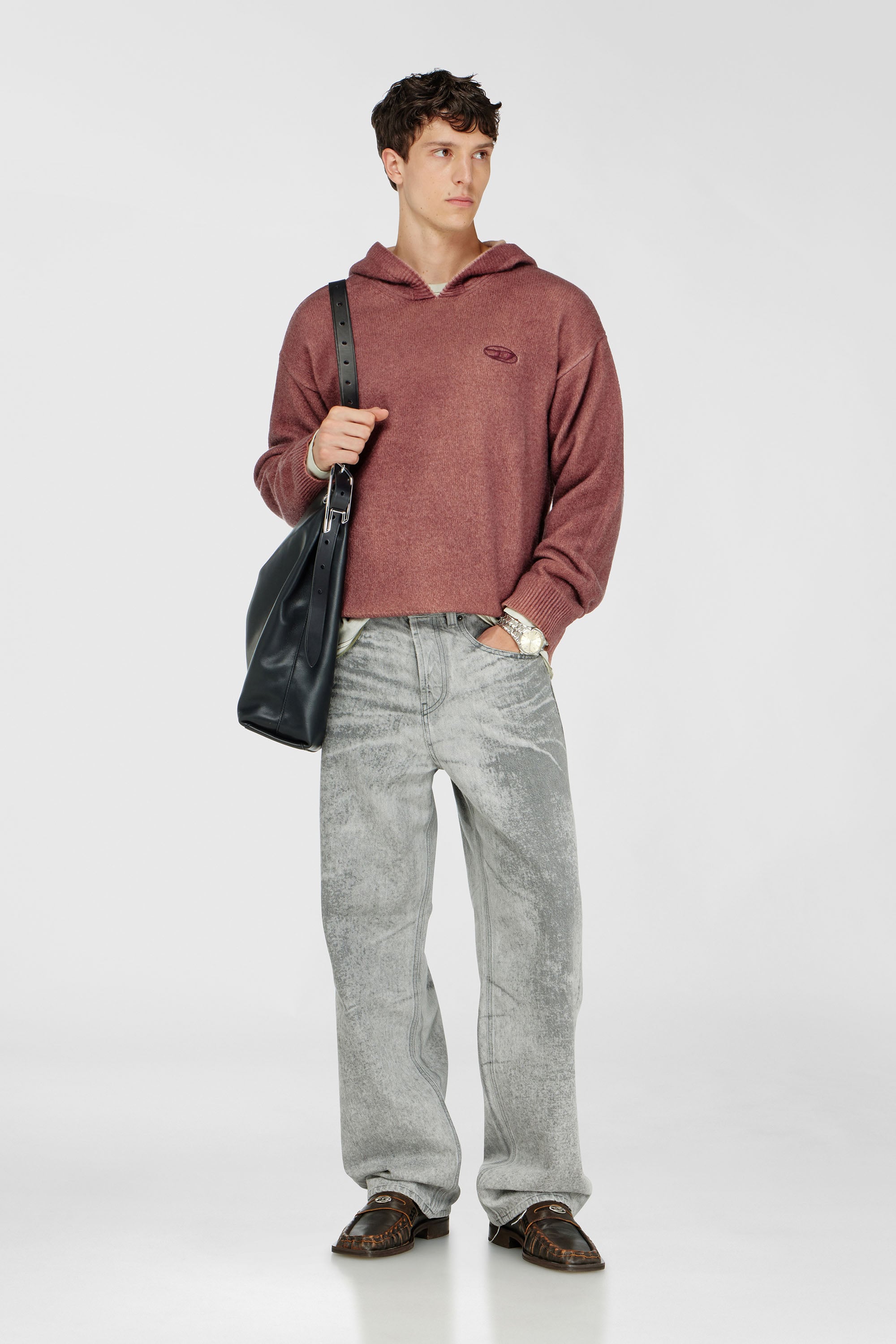 Diesel - Male's Relaxed Jeans 2001 D-Macro 09Q25, Light Grey - 1