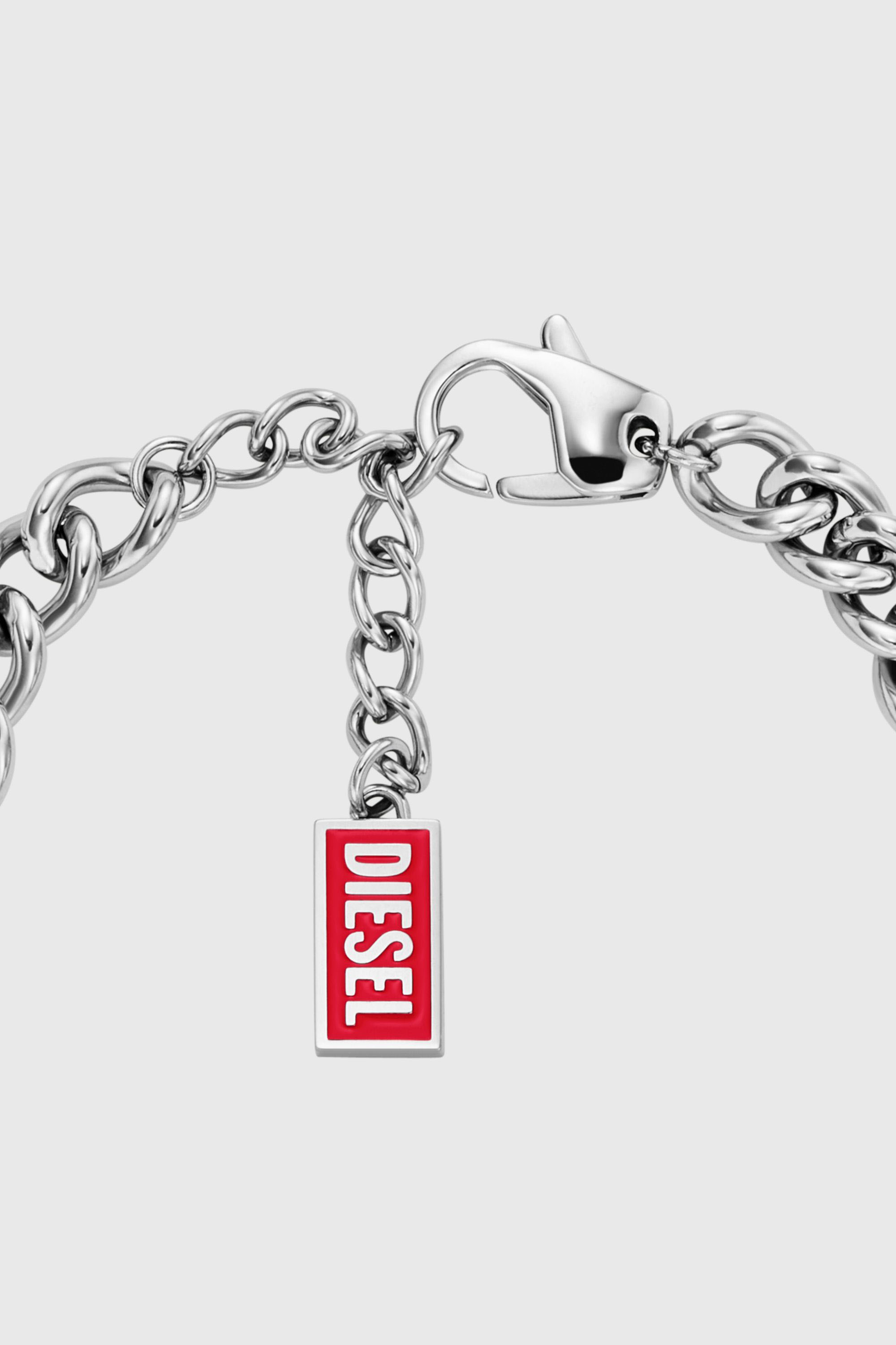 Diesel - DX166840 JEWELLERY, Pulsera de cadena de acero inoxidable Unisex in Plateado - 2