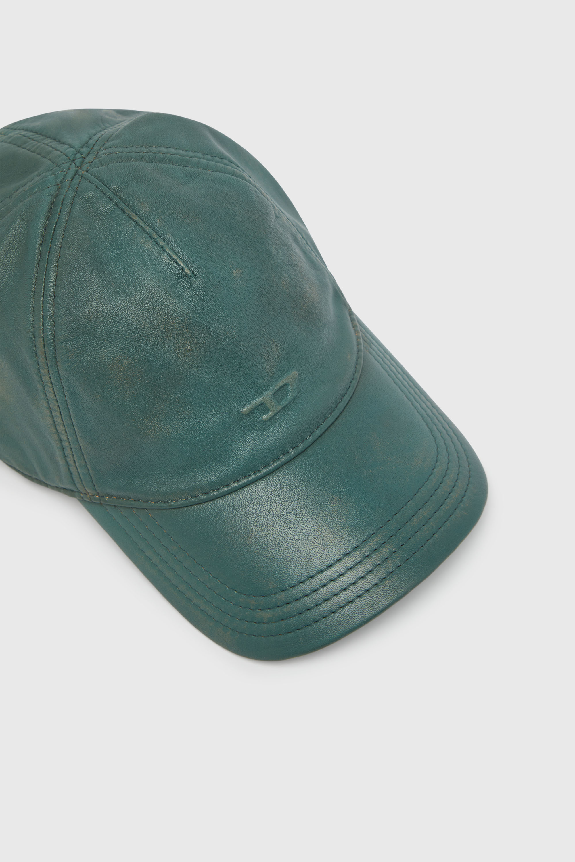 Diesel - C-ASPO, Casquette de baseball en cuir trait&eacute; Homme in ToBeDefined - 3