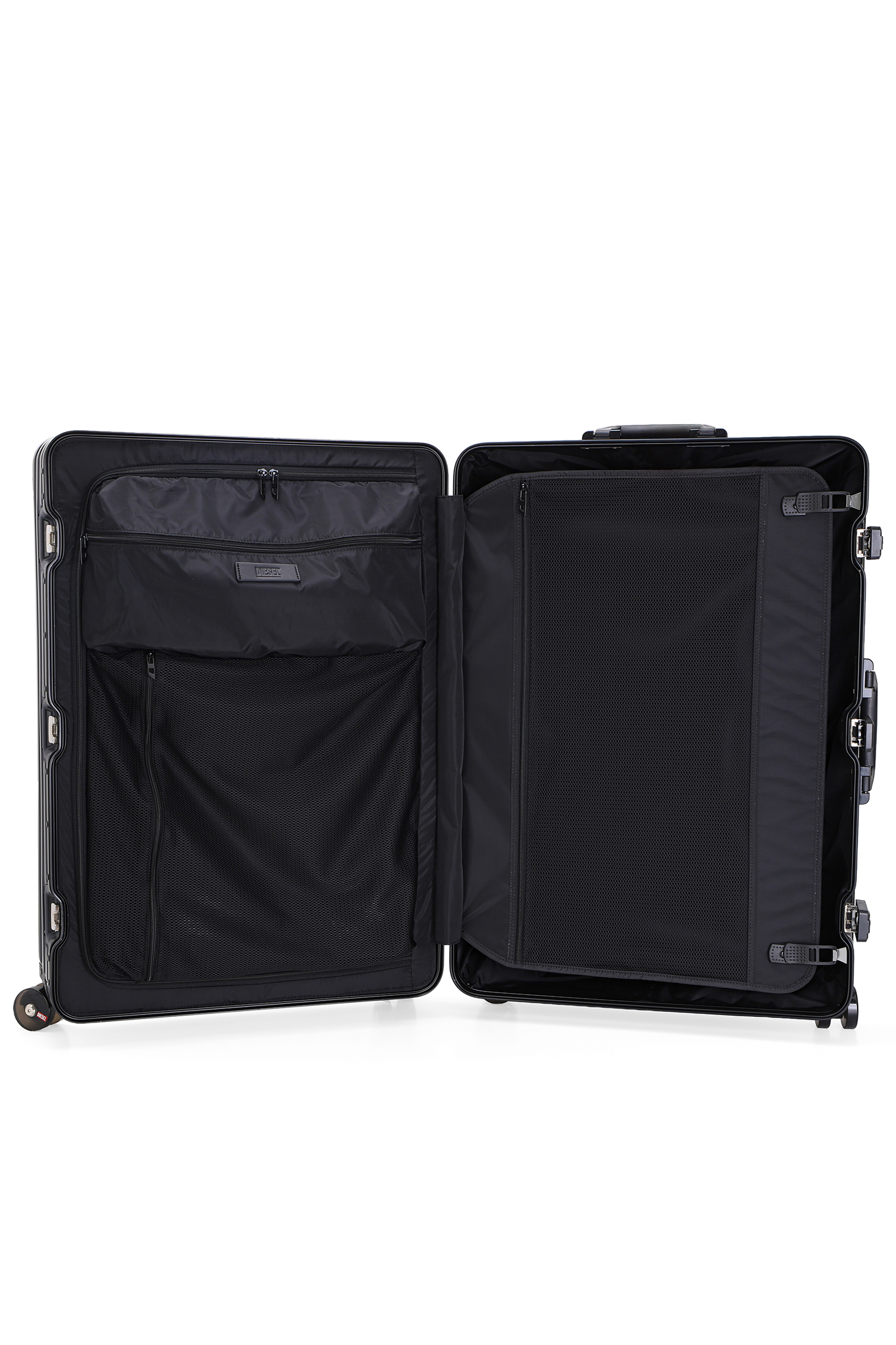 Diesel - DIESEL ALUMINUM TROLLEY- DSL002, Maleta de aluminio tama&ntilde;o L Unisex in Negro - 3