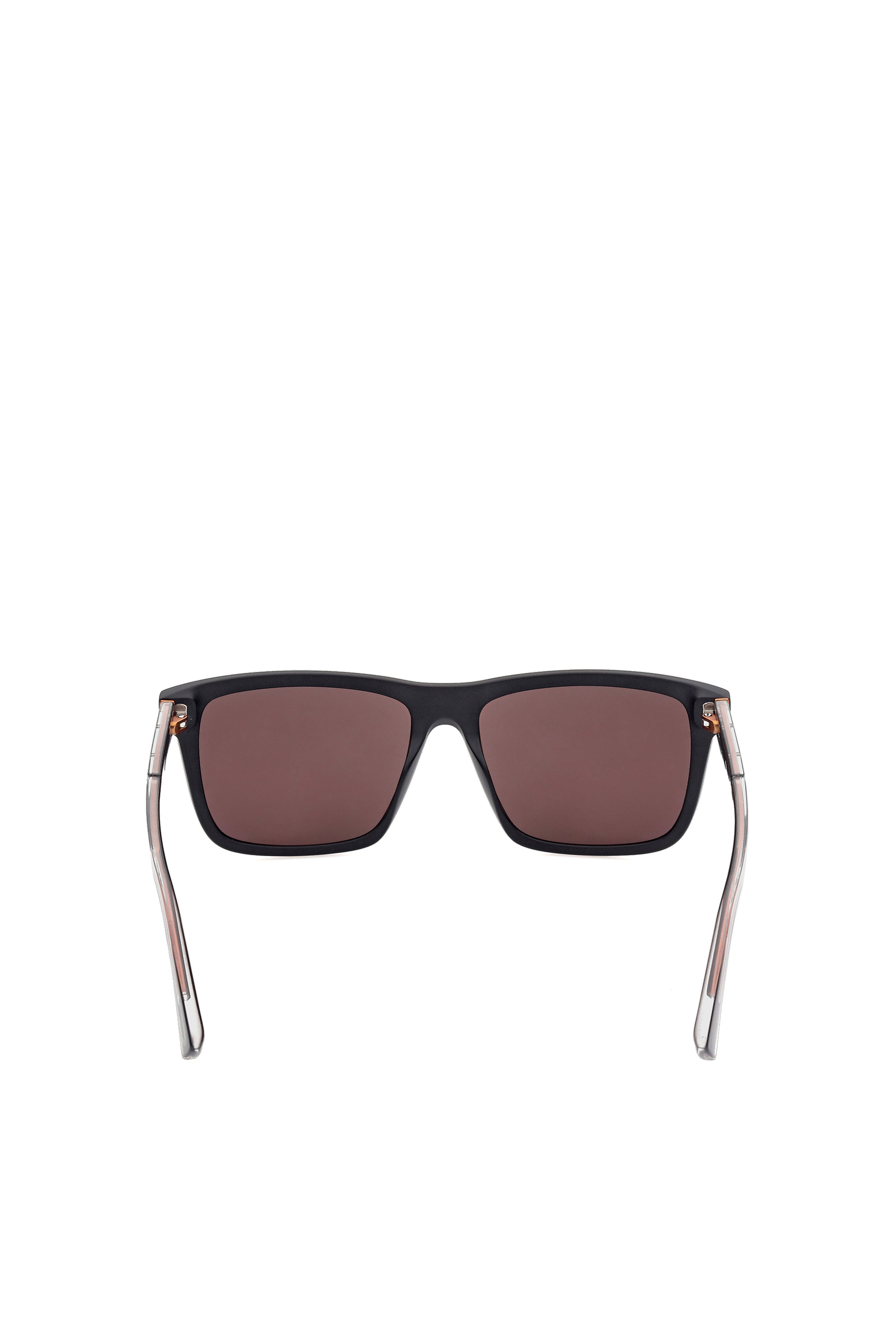 Diesel - DL0349, Man's Easy to wear sunglasses with crystal injected temples in Black/Red - 4