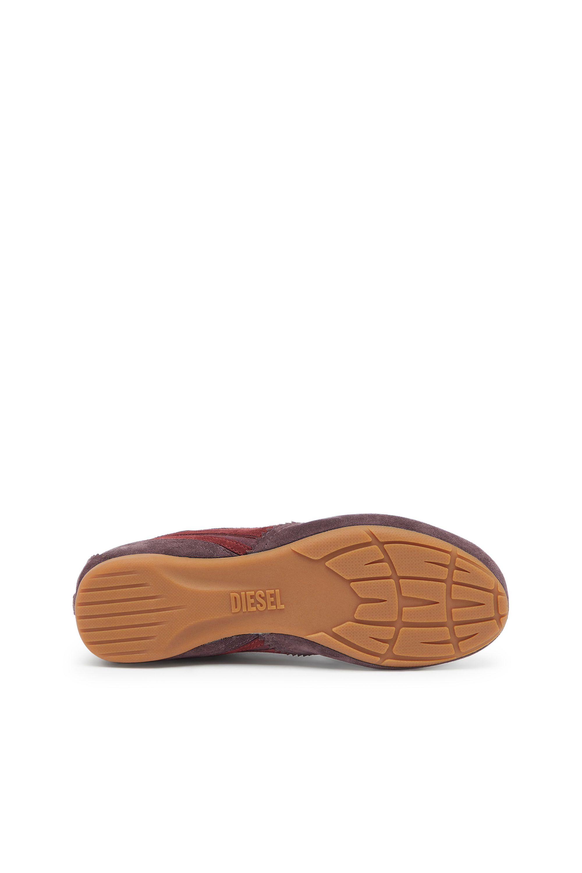 Diesel - D-MILE LOW II W, D-Mile- Zapatillas con superposiciones de ante Mujer in Rojo - 4