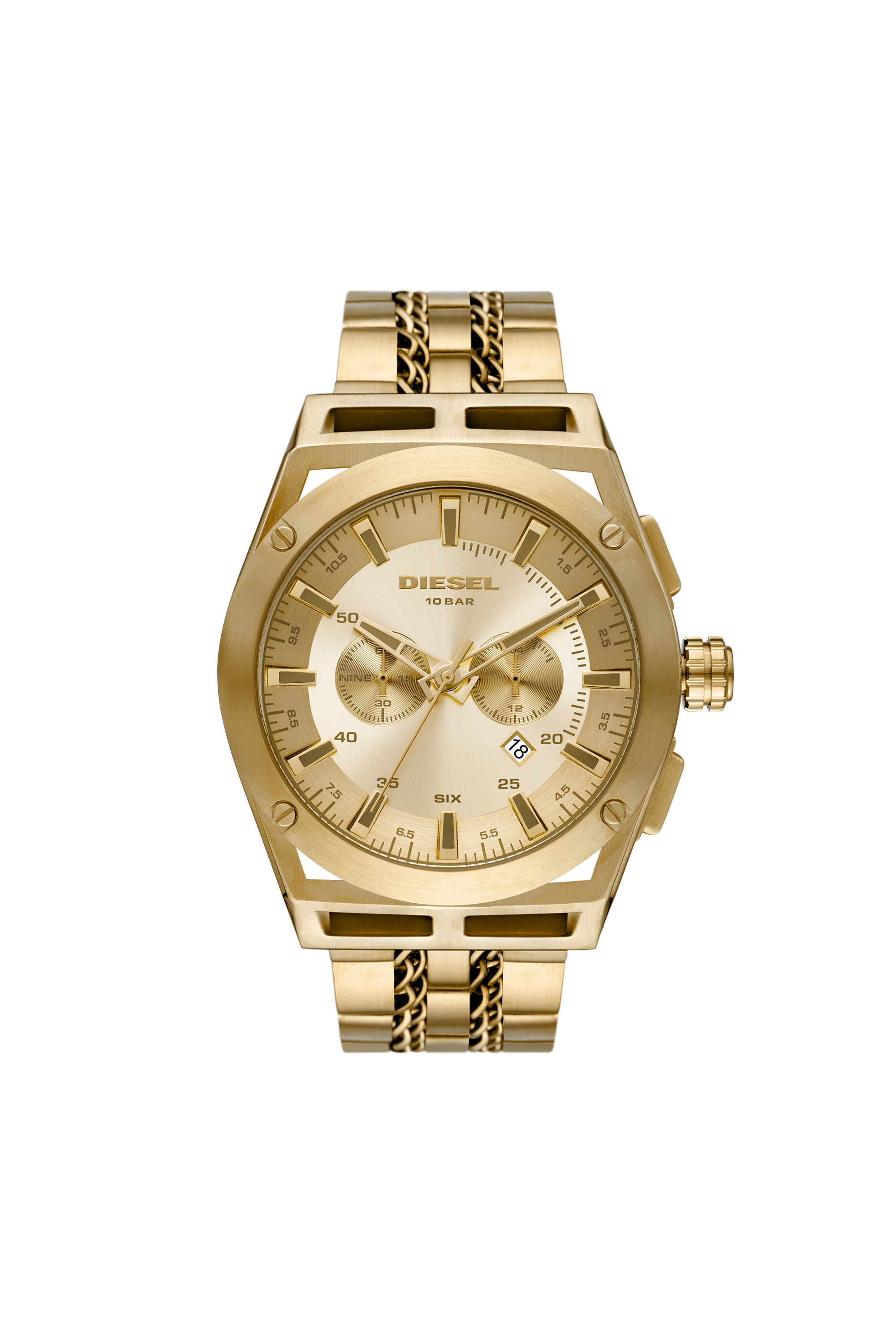 DZ4580 Man: Timeframe Chronograph Stainless Steel Watch | Diesel