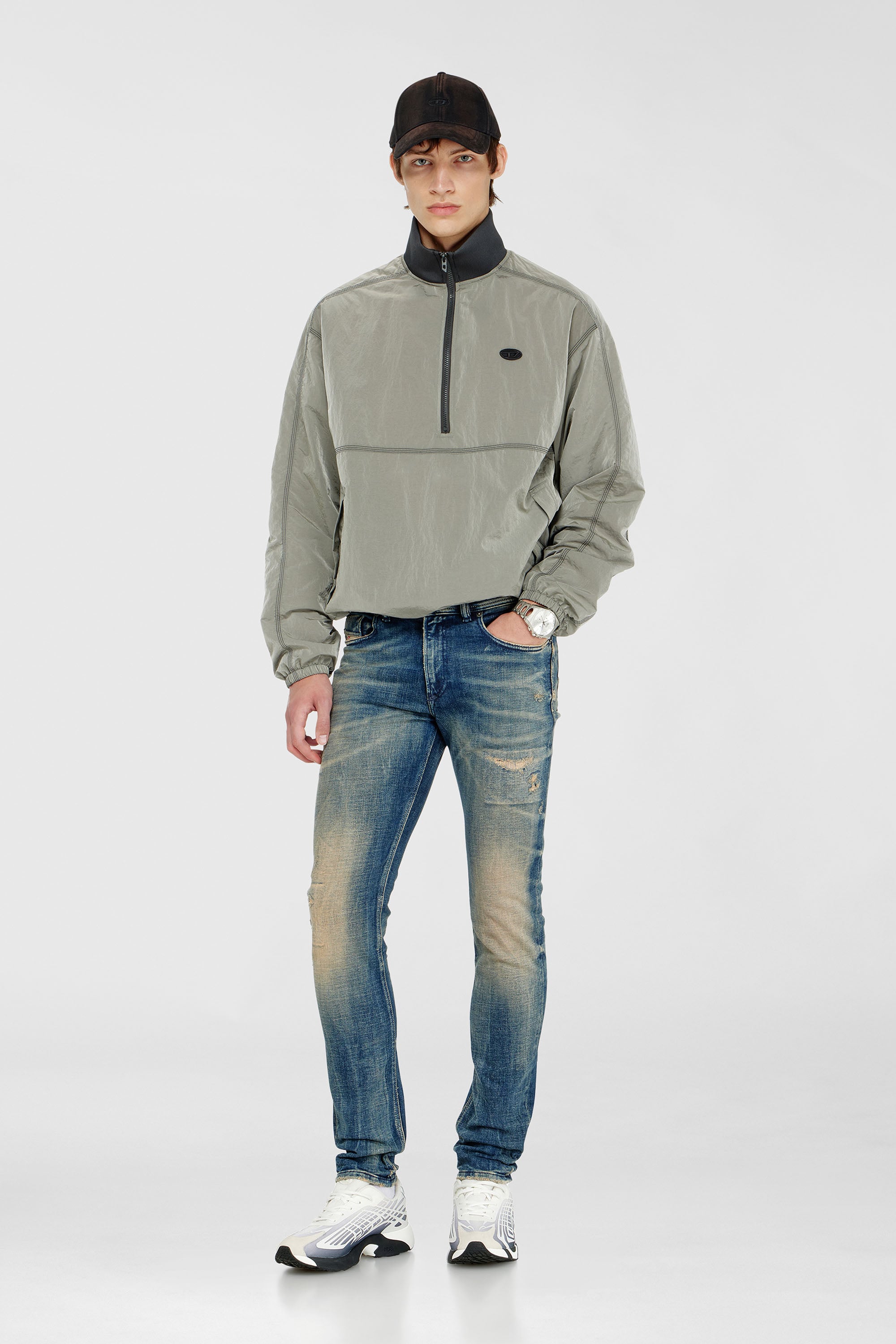 Diesel - Man's Skinny Jeans 1979 Sleenker 09P68, Dark Blue - 2