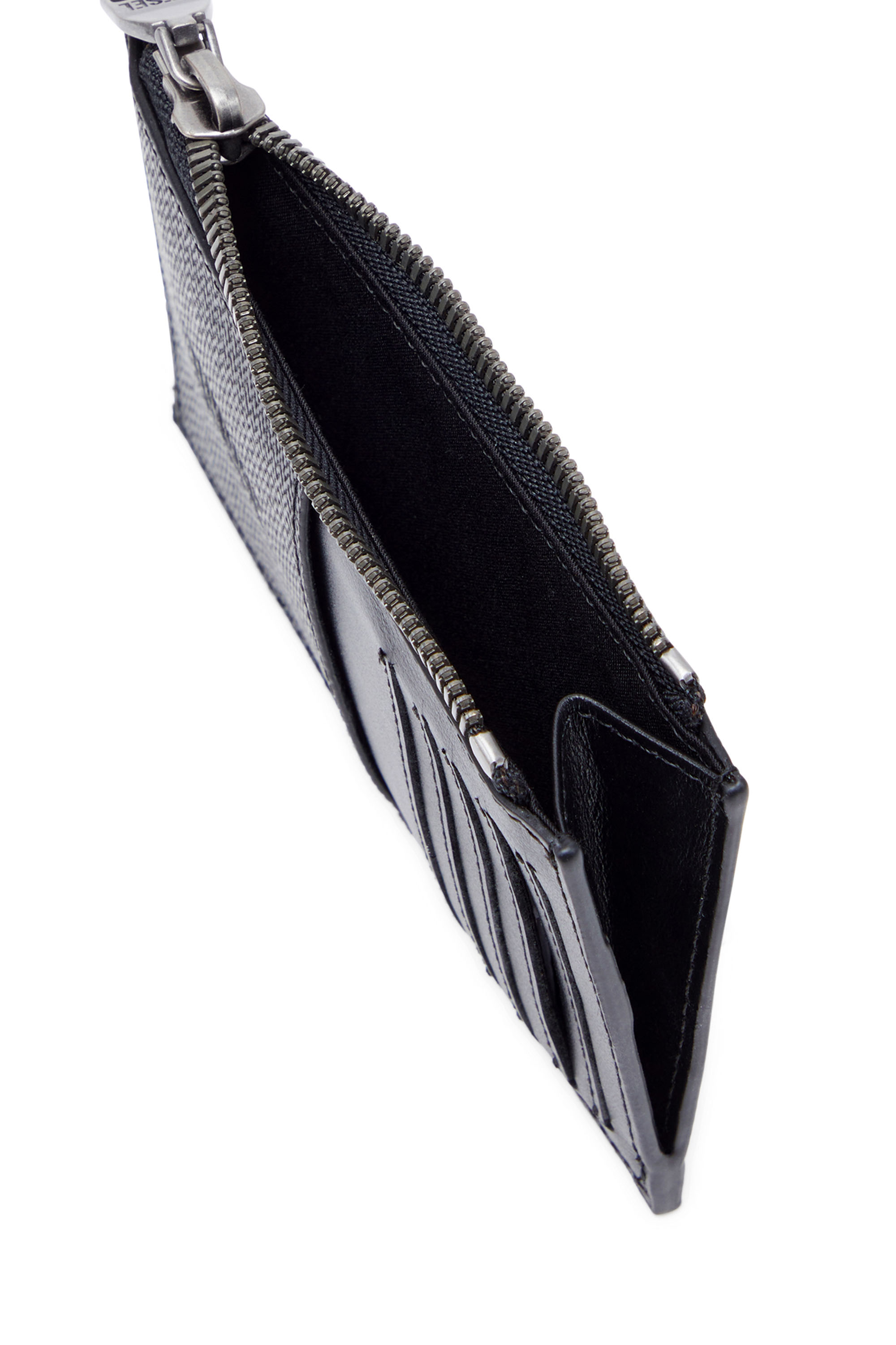 CARD HOLDER COIN M Man: Slim card holder in textured leather