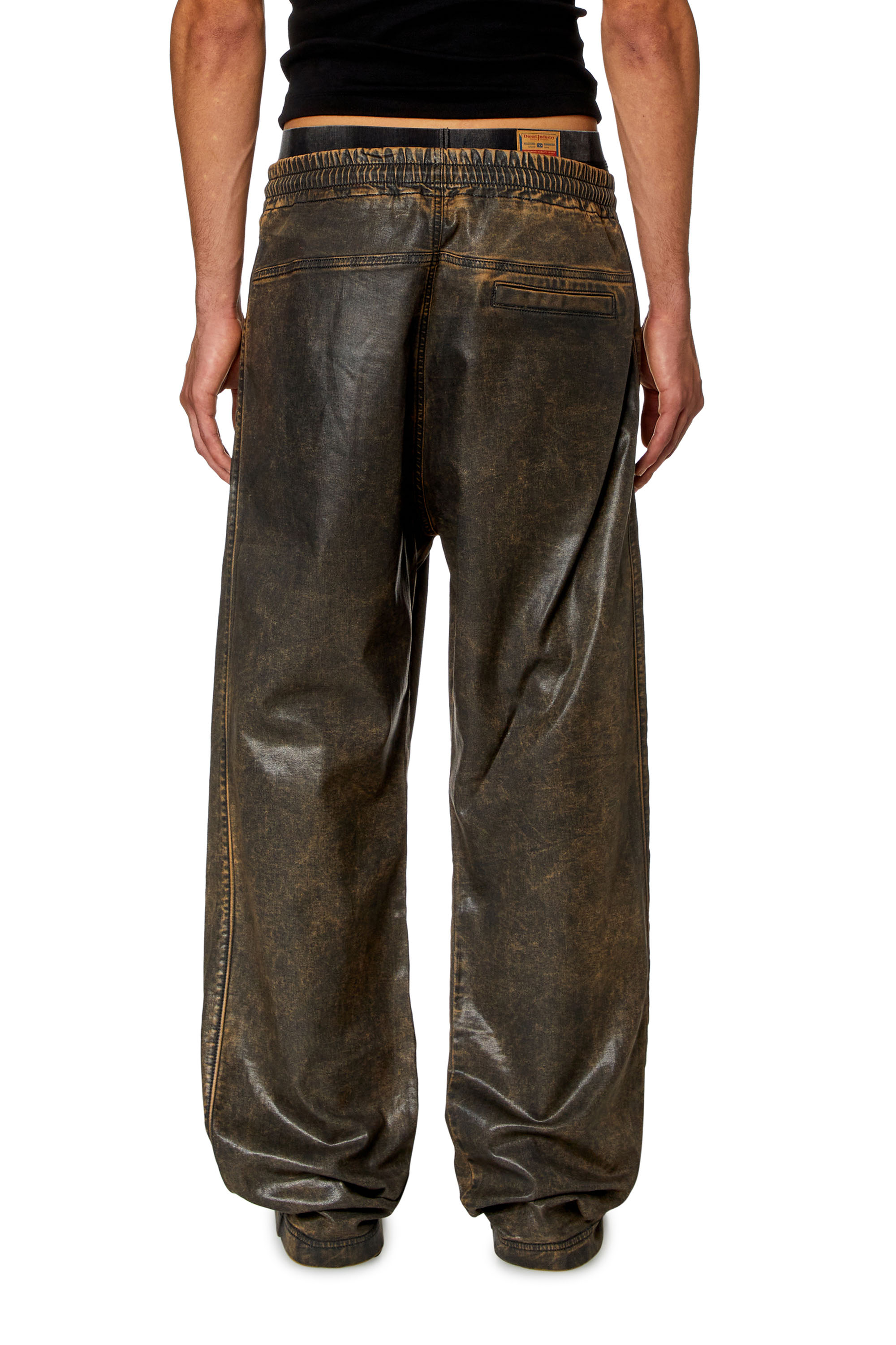 Diesel - Unisex's Relaxed D-Martyans Track Denim 068KR, Black/Brown - 2