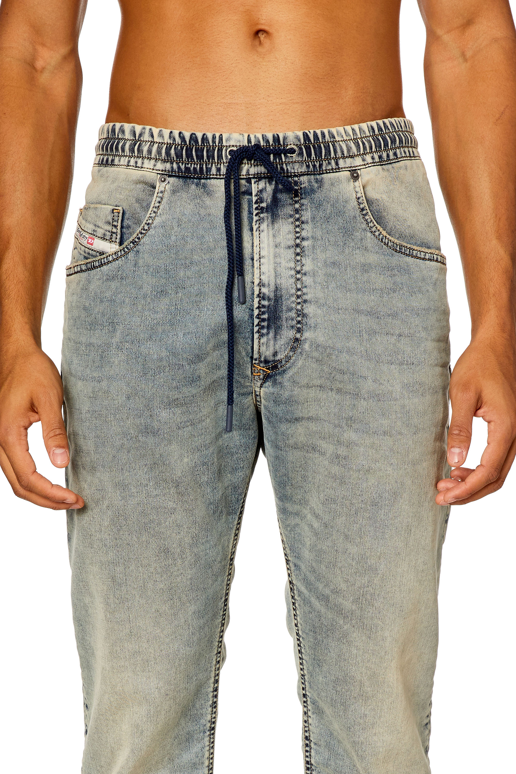 Men's Regular Jeans | Medium blue | Diesel 2030 D-Krooley Joggjeans®
