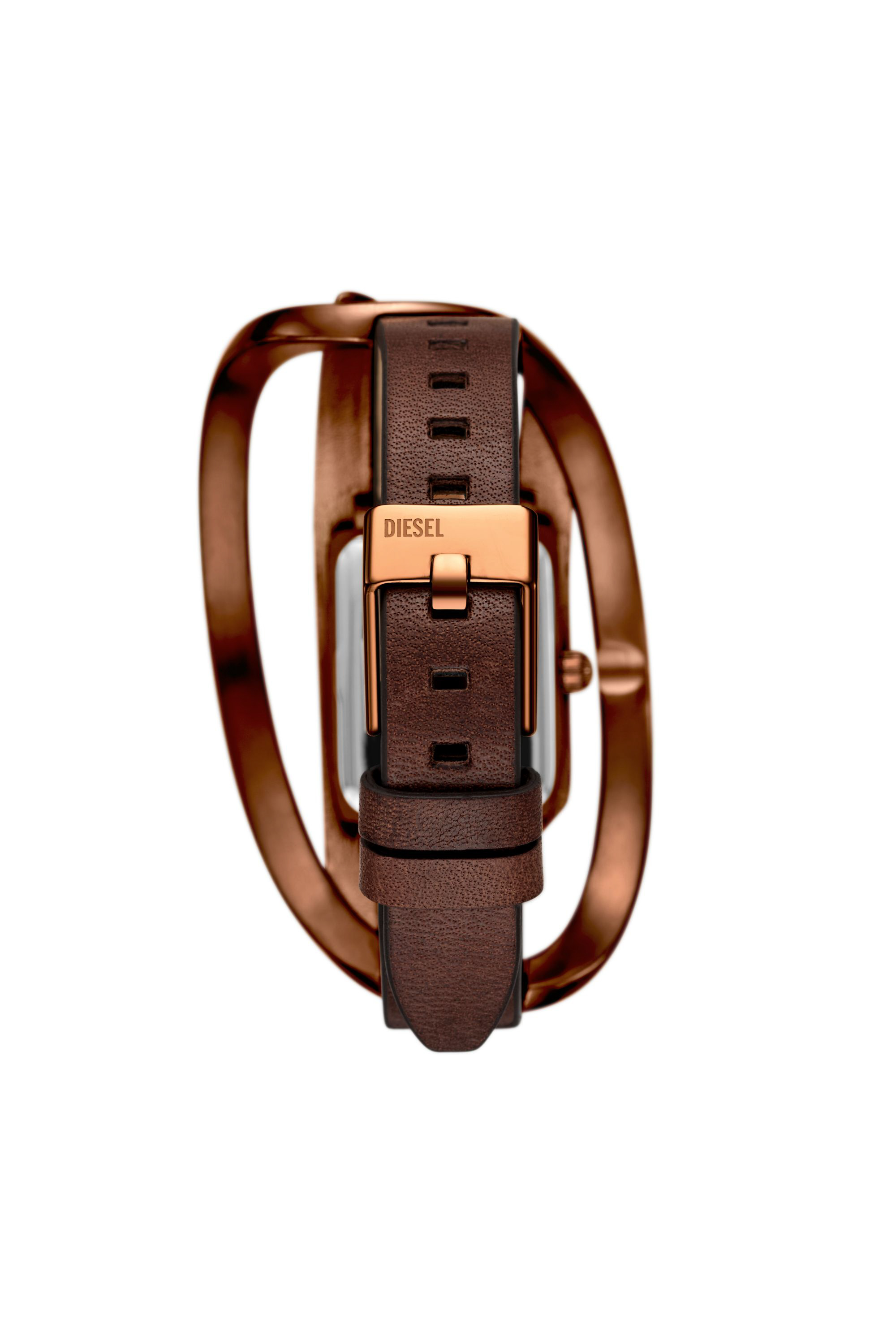 Diesel - DZ5630 WATCH, Reloj Wrap-D de cuero marrón Mujer in Marrón - 2