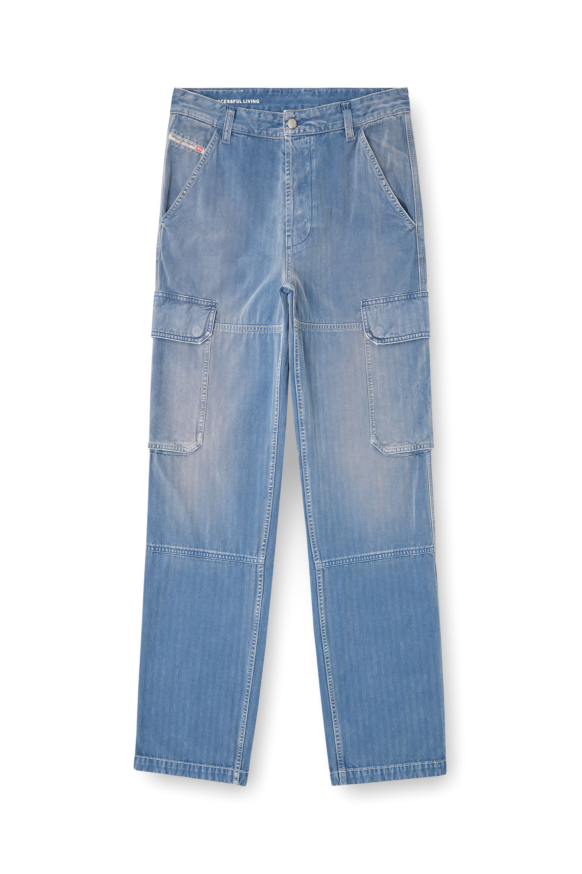 Diesel - Regular Jeans D-Uty 09M93 Homme, Bleu - Image 3