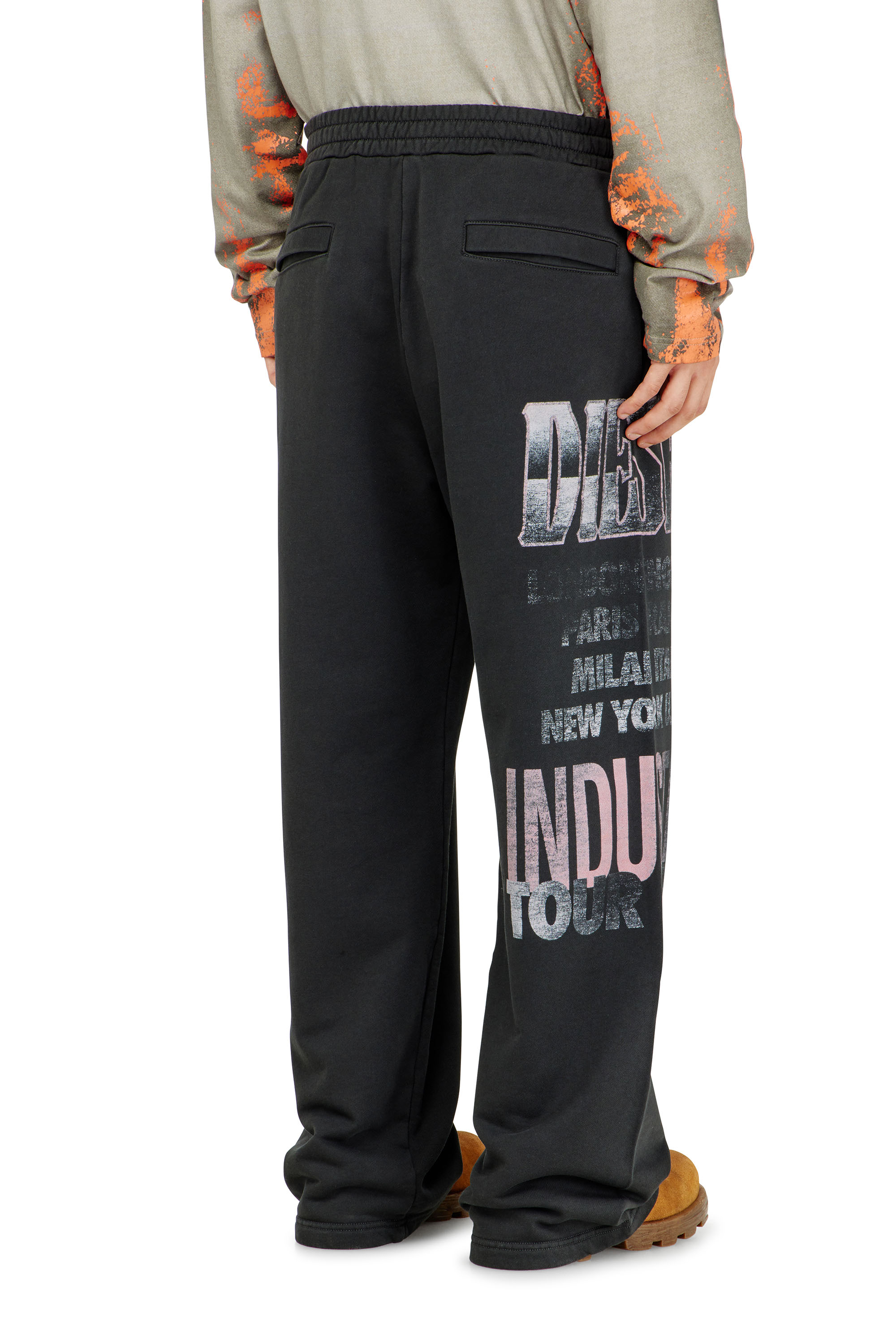 Diesel - P-ILL, Male's Sweatpants with concert graphics in null - 3