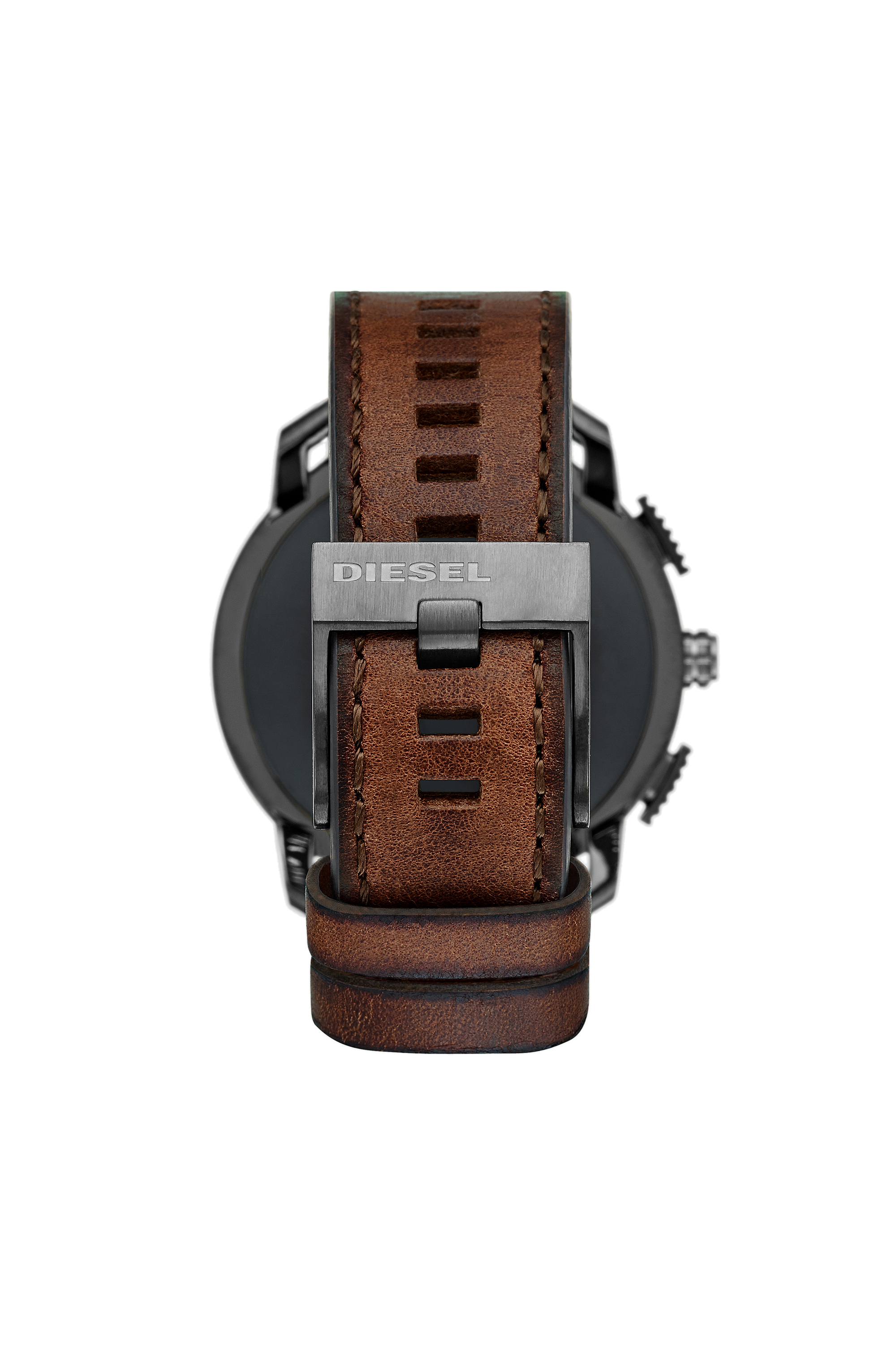 Diesel - DZT2032, Montre connectée Axial en cuir marron Homme in Marron - 2