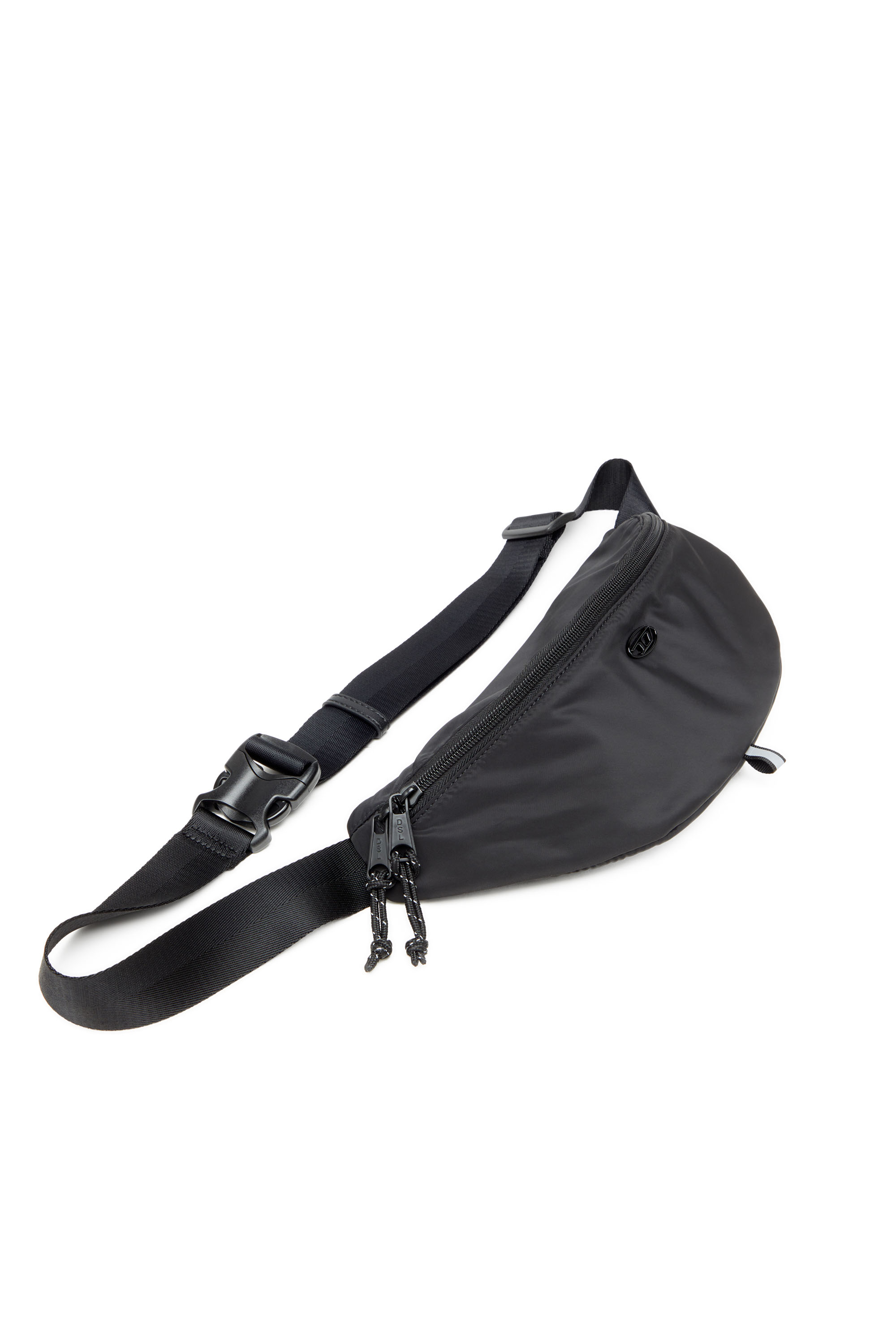 diesel ショルダーバッグ Men's Zip-D-Sling backpack in check-jacquard shell | Black | Diesel