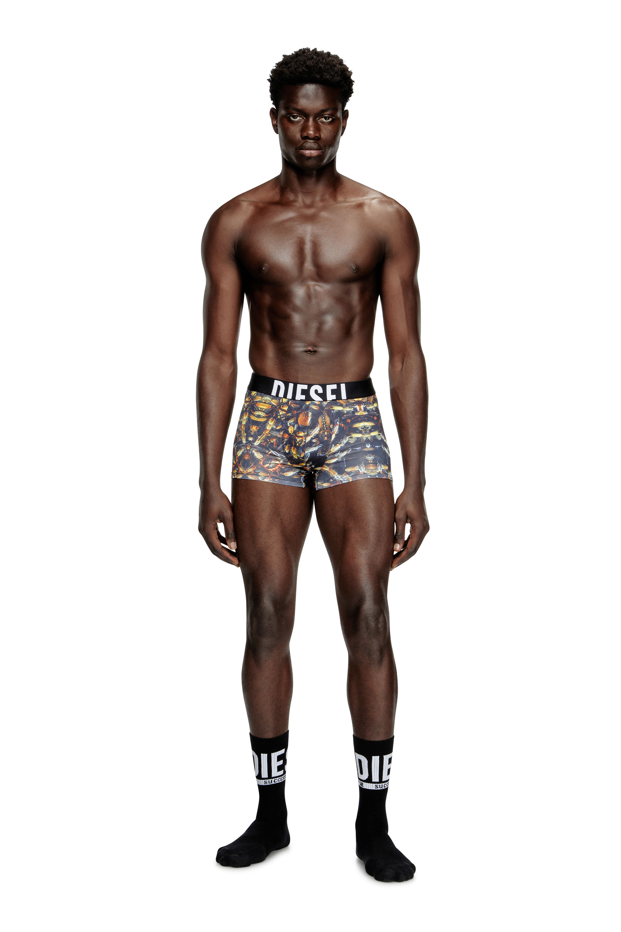Diesel - DAMIEN-D-POP-40, Man's Boxer briefs with Pop print in Black - 2