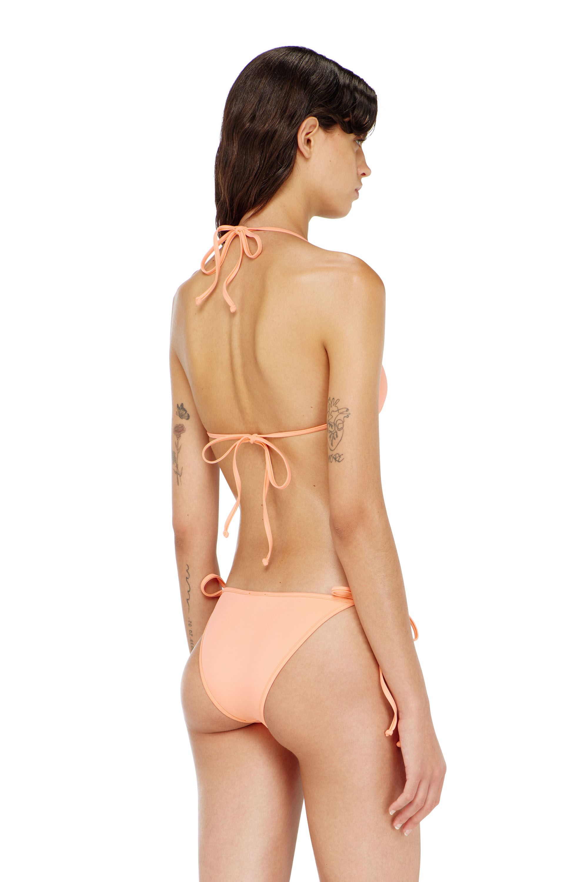 Diesel - KATE-D-CORE, Woman's Triangle bikini top with crystal Oval D in null - 4