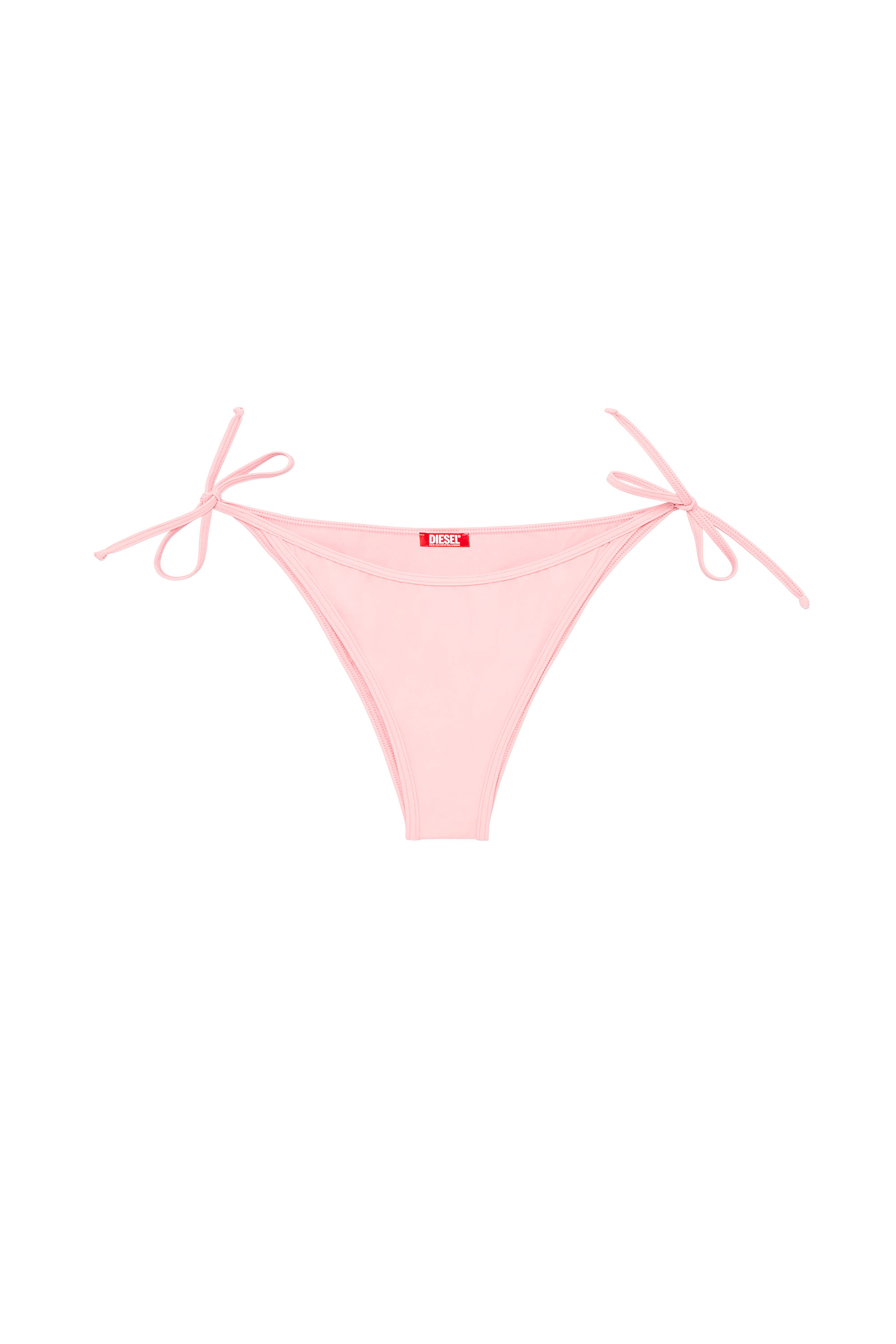 Diesel - BRAZILIAN-D-CORE, Female's Tie-side bikini bottoms with logo back in Pink - 3