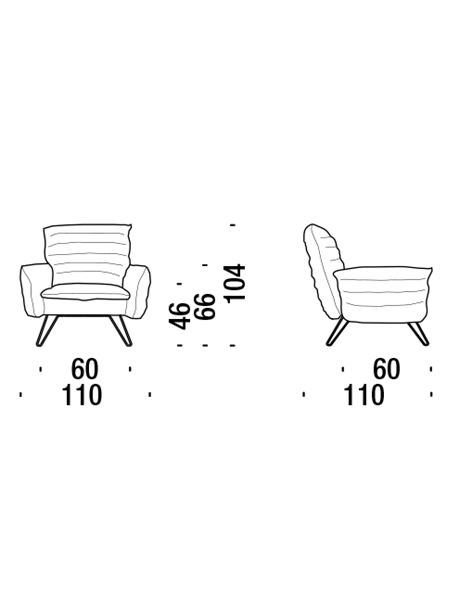 Diesel - DL0F55 CLOUDSCAPE, Unisex's Soft armchair with large cushions in White - 3