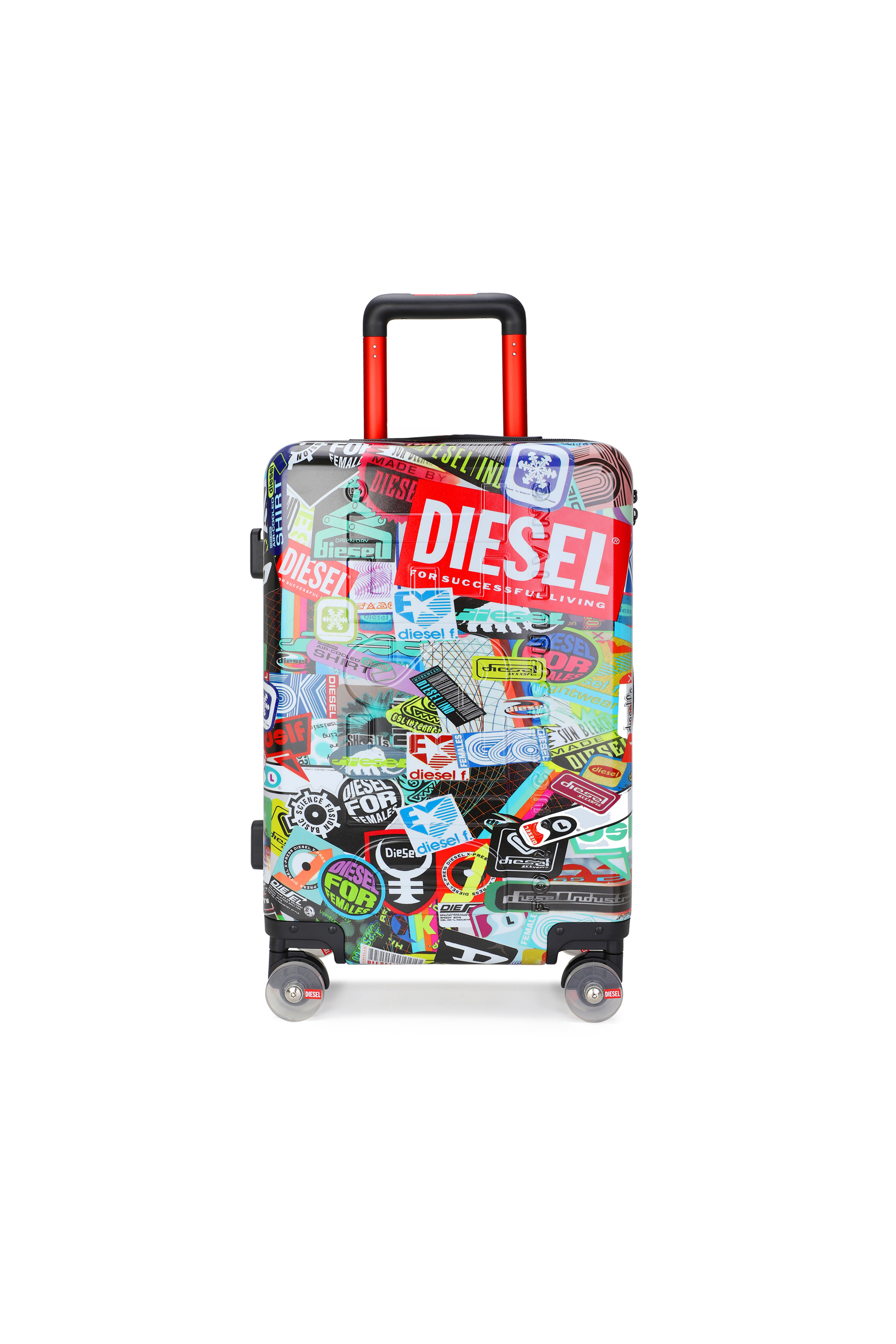 Diesel - DIESEL PC PRINTED TROLLEY-STICKERS- DSL0, Maleta estilo adhesivo tama&ntilde;o S Unisex in Multicolor - 1