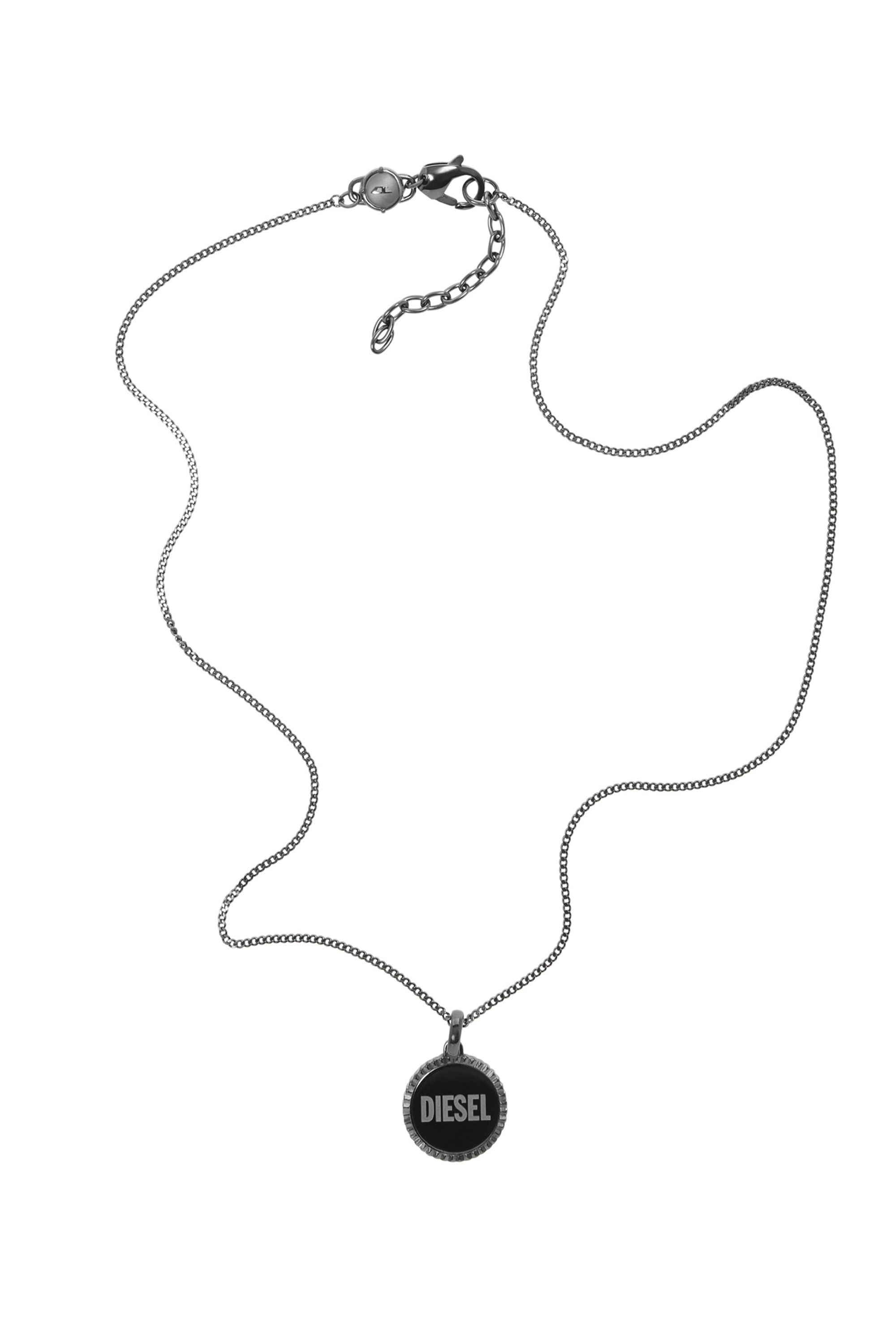 Diesel - DX1362, Unisex's Gunmetal stainless steel pendant necklace in Black - 2