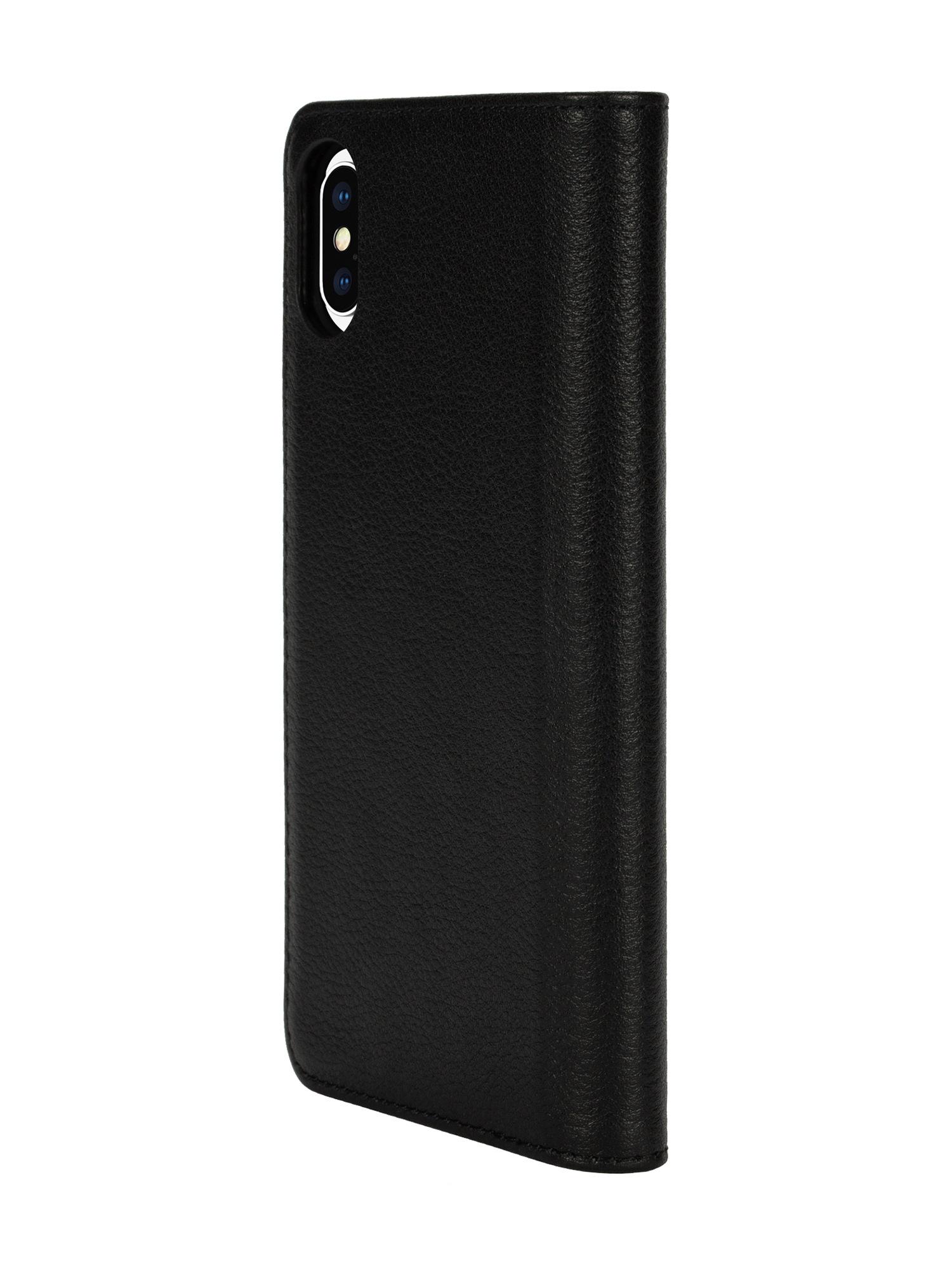 Diesel - DIESEL 2-IN-1 FOLIO CASE FOR IPHONE XS & IPHONE X, Coque en cuir noir avec imprimé logo, iPhone XS & X Mixte in Noir - 5