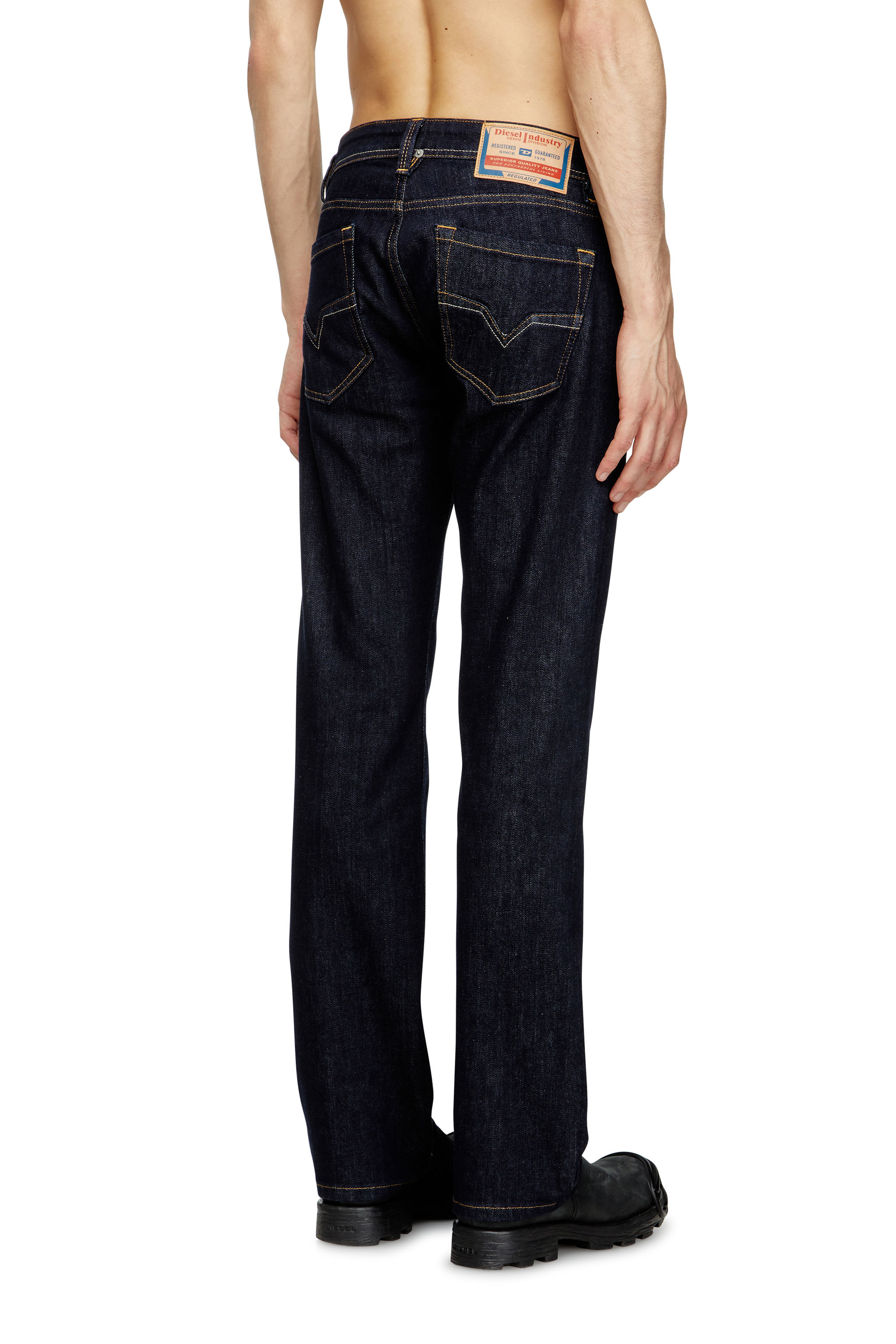 Regular Jeans 1985 Larkee 0DBEJ, Dark Blue Diesel - Man's Regular Jeans 1985 Larkee 0DBEJ, Dark Blue - 4