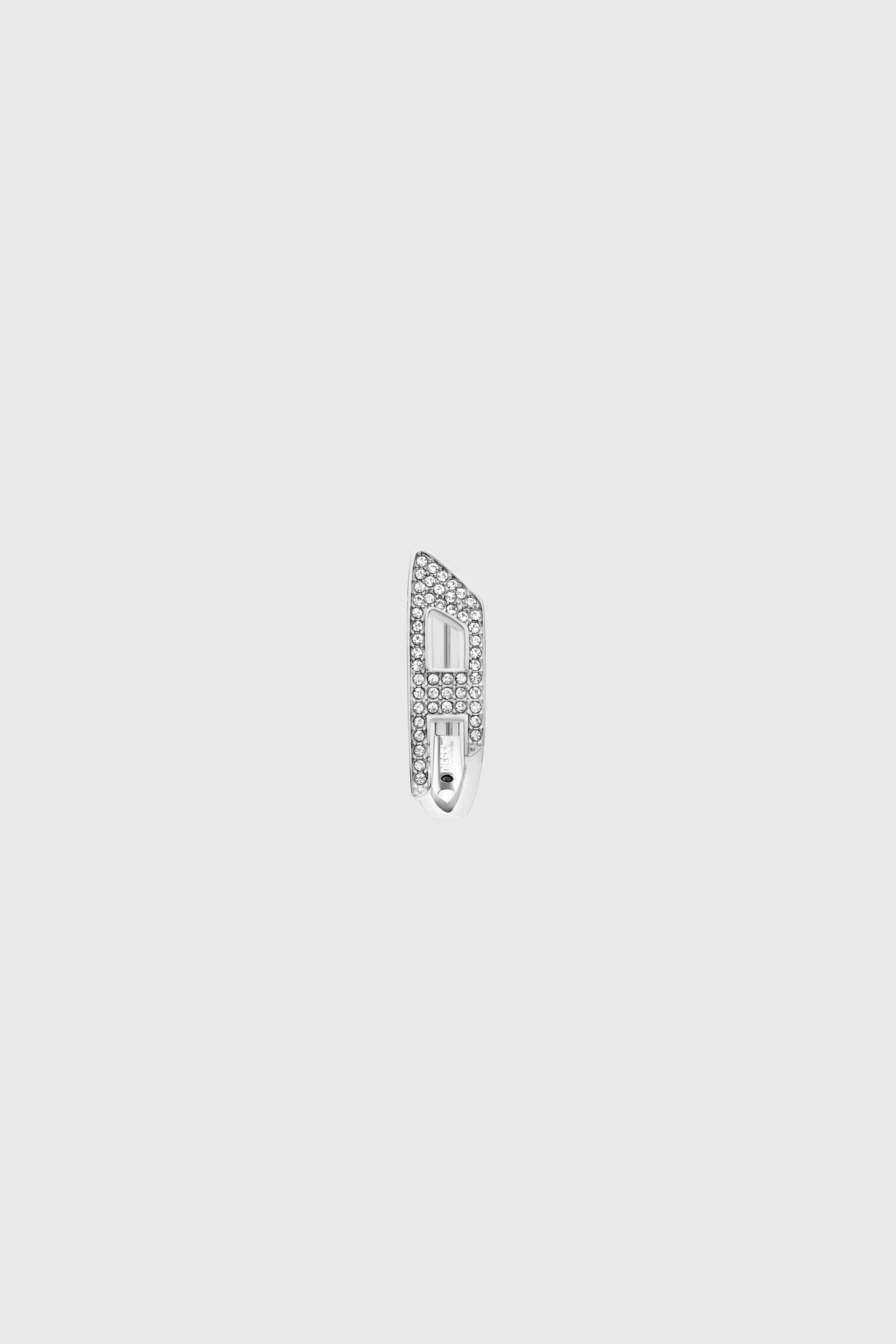 Diesel - DX1628040 JEWELLERY, Cr&eacute;ole en acier inoxydable avec effet scintillant Mixte in Gris argent&eacute; - 2