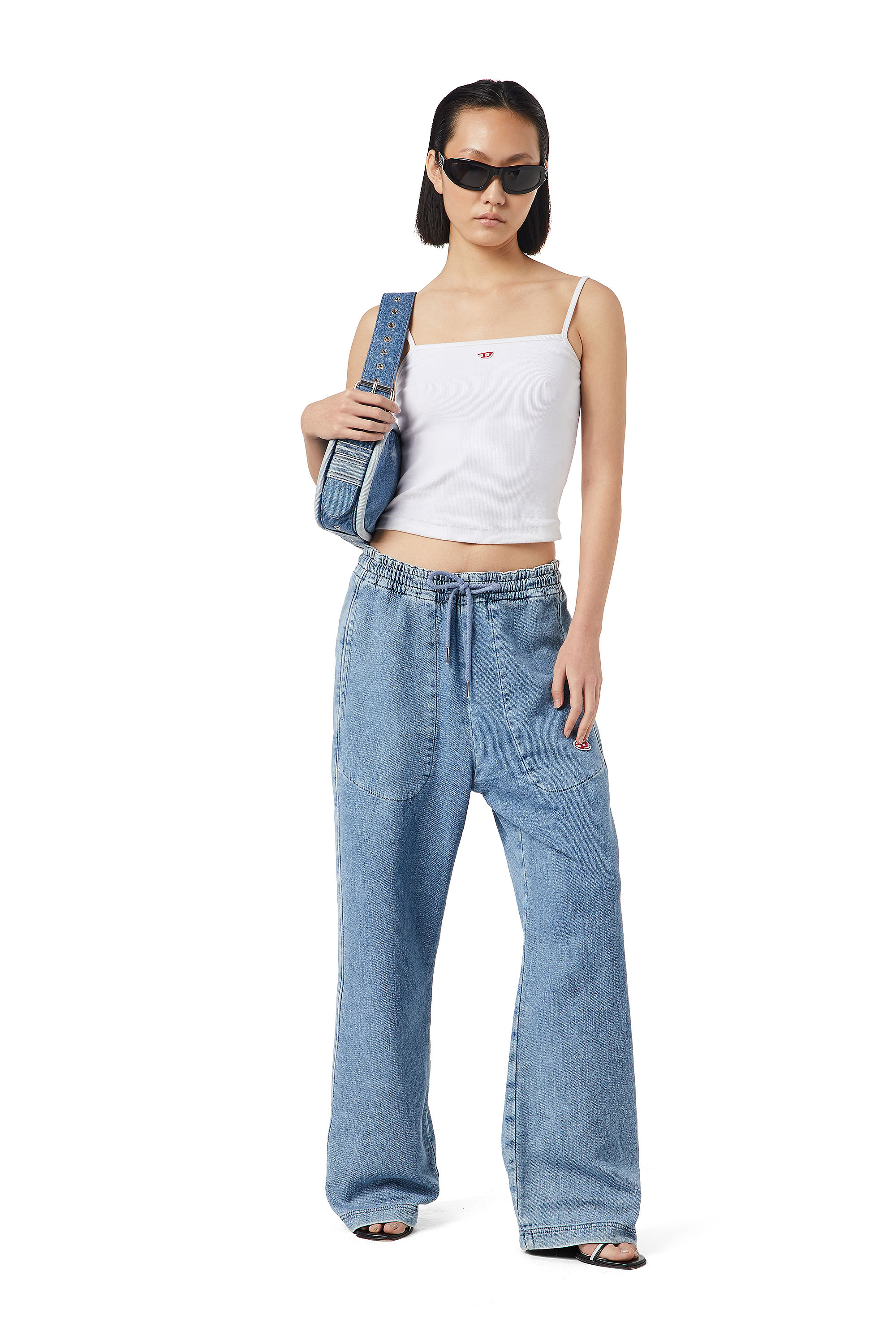 Straight D-Martians Track Denim 09D01