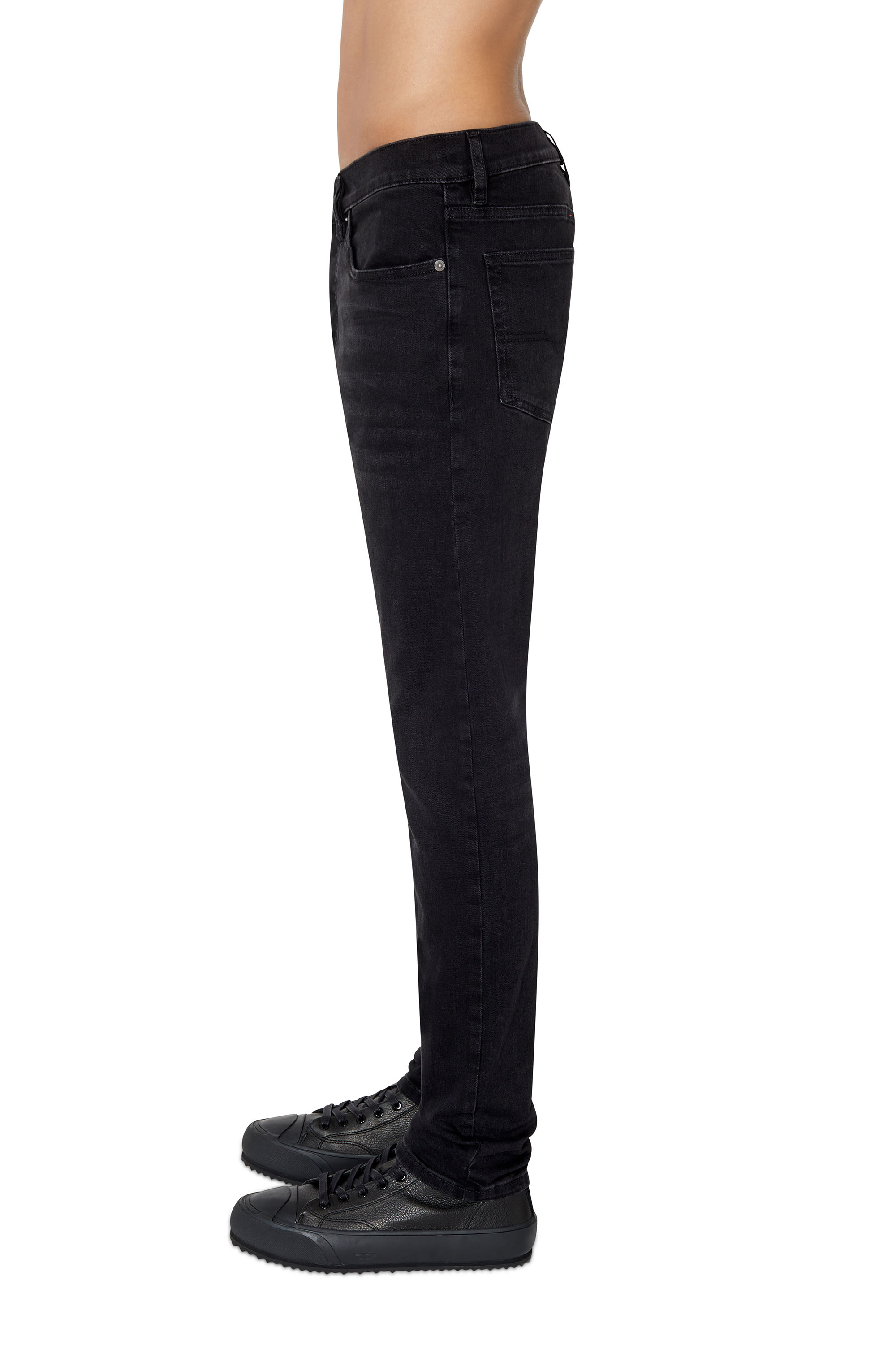 Diesel - Slim Jeans D-Luster 0IHAU, Male's Slim Jeans - D-Luster in Black/Dark Grey - 4