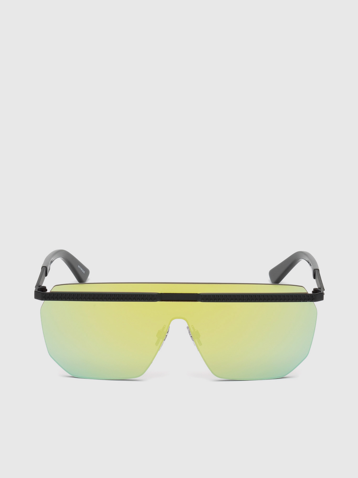 Diesel - DL0259, Unisex's Unisex wraparound with lens in raw-cut nylon in Green - 1