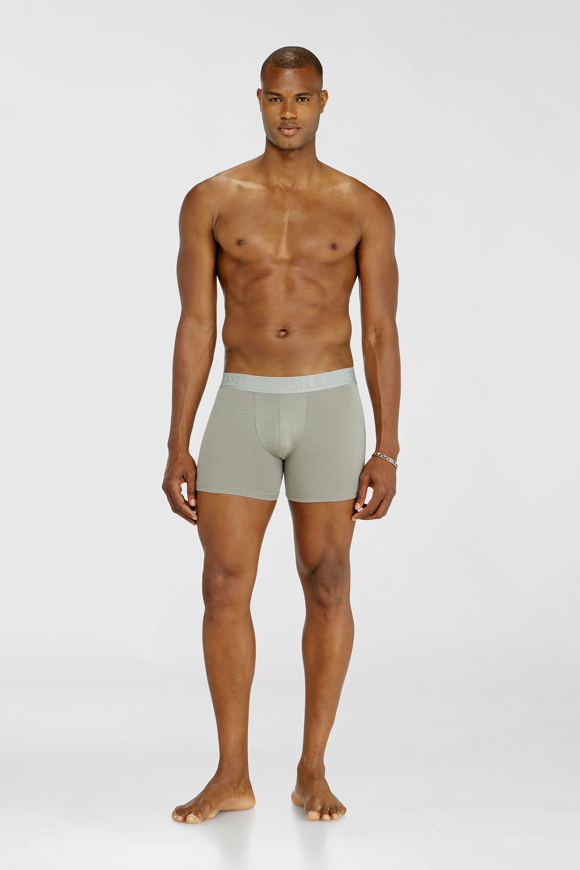 Diesel - SEBASTIAN-D-CORE-3PACK, Male's Three-pack boxer briefs in stretch cotton in Black/Grey - 2
