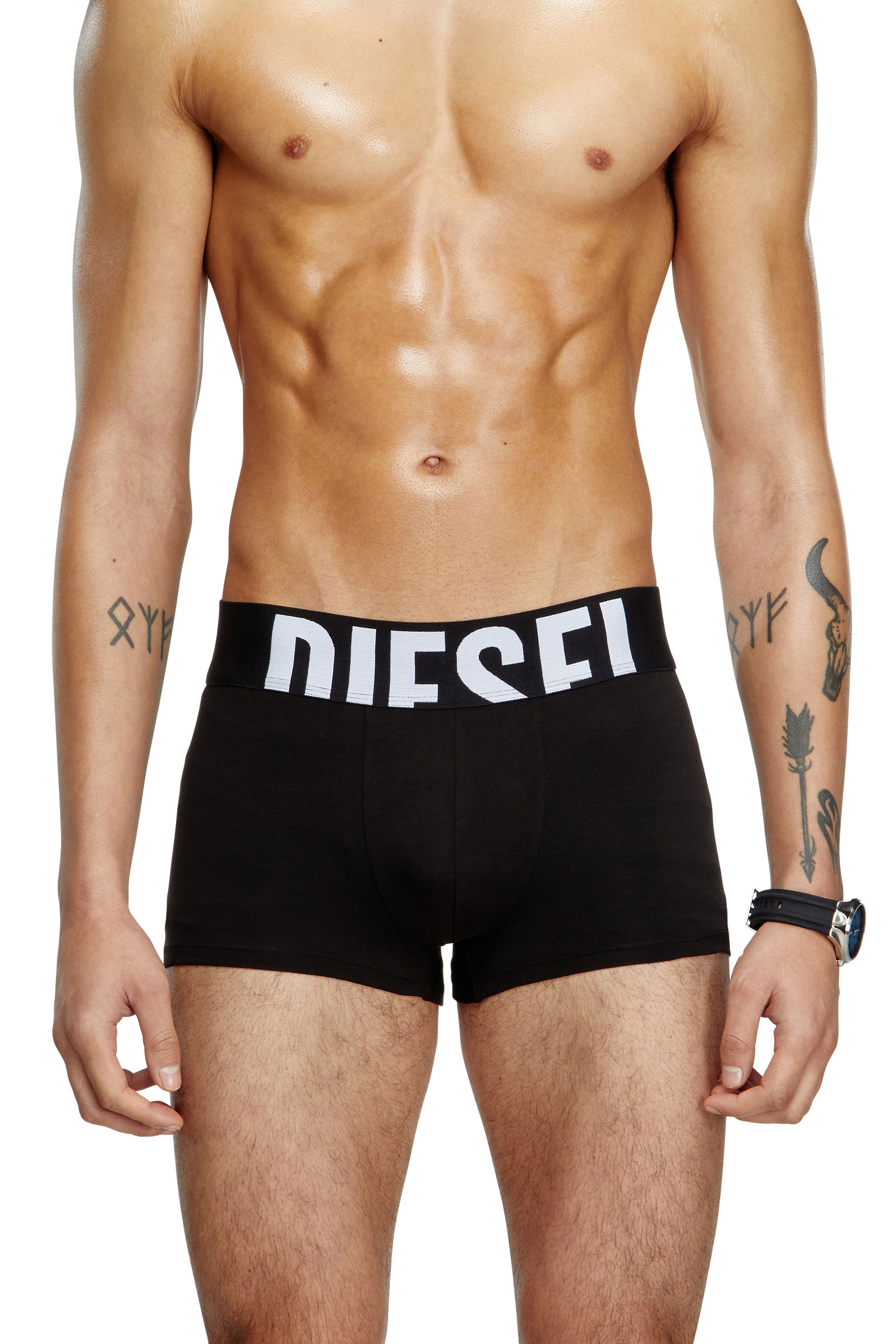 Diesel - UMBX-DAMIENTHREEPACK-5.5EL, Lot de trois boxers en coton stretch Homme in Noir - 1