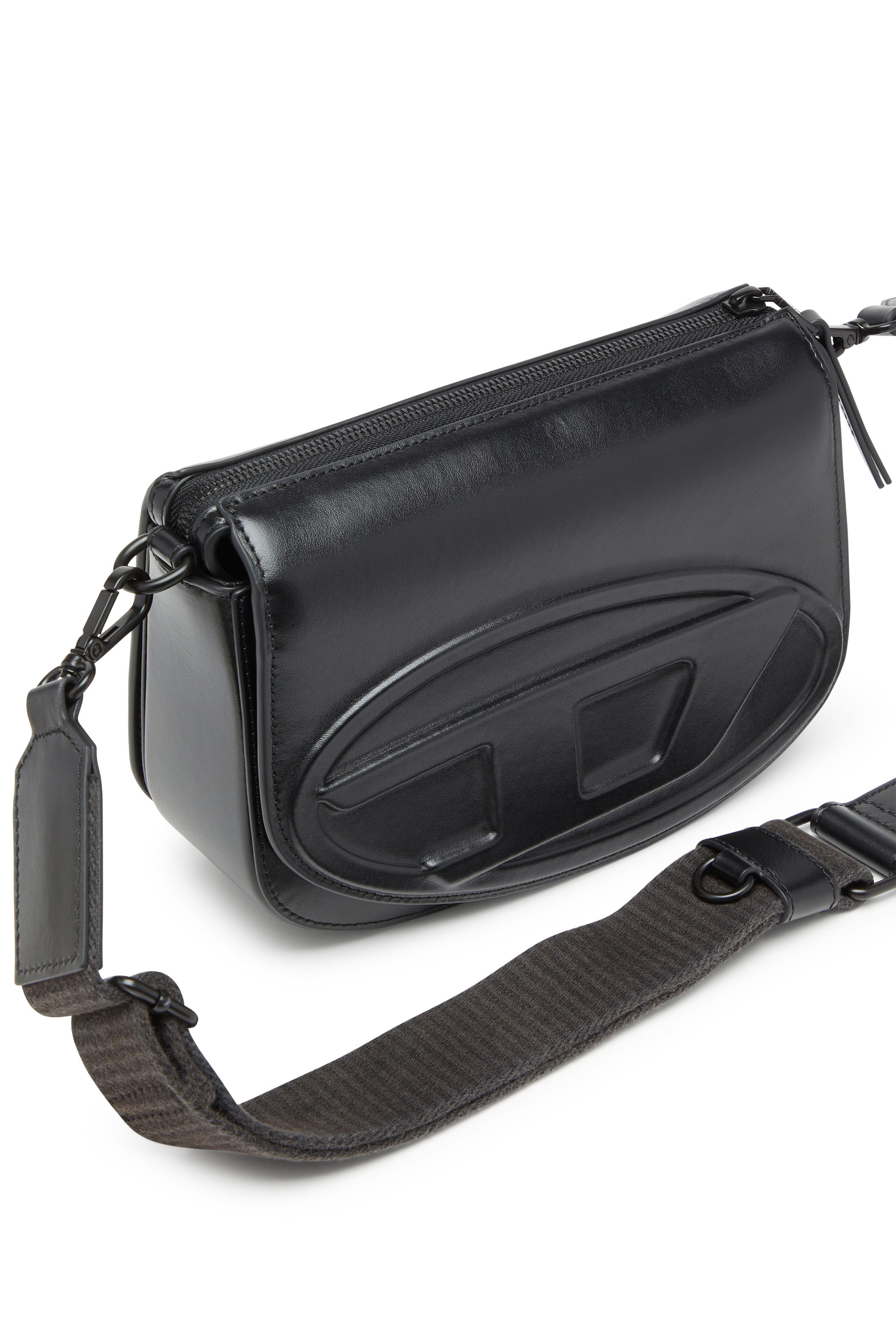 DIESEL 1DRカメラハック 1DR201DRCAMERABAGX10223P8079 T8013 Women's 1DR-Camera bag in premium leather | Black | Diesel