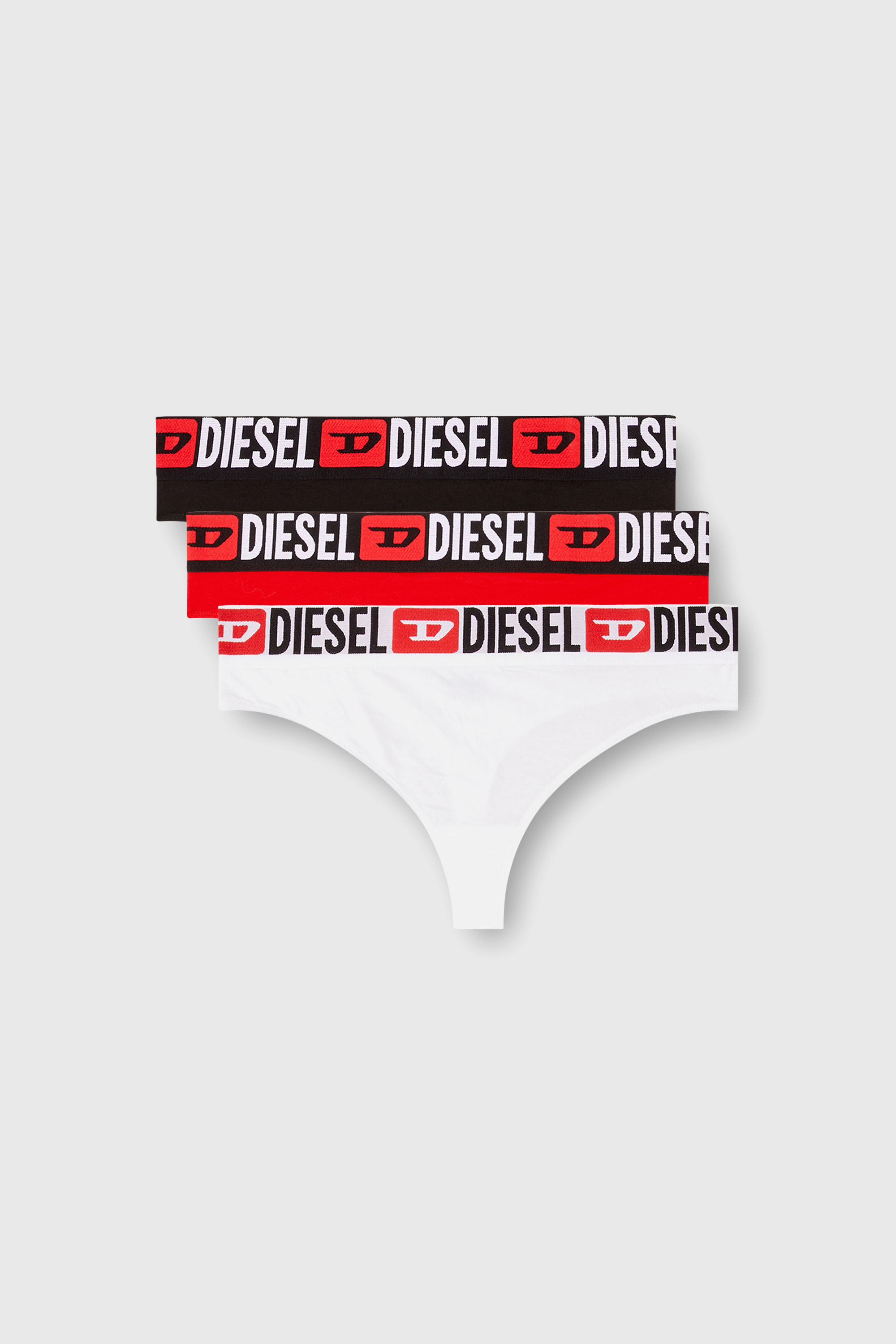 Diesel - UFST-STARS-THREEPACK, Paquete de 3 tangas con cintura con logotipo Mujer in Multicolor - 4