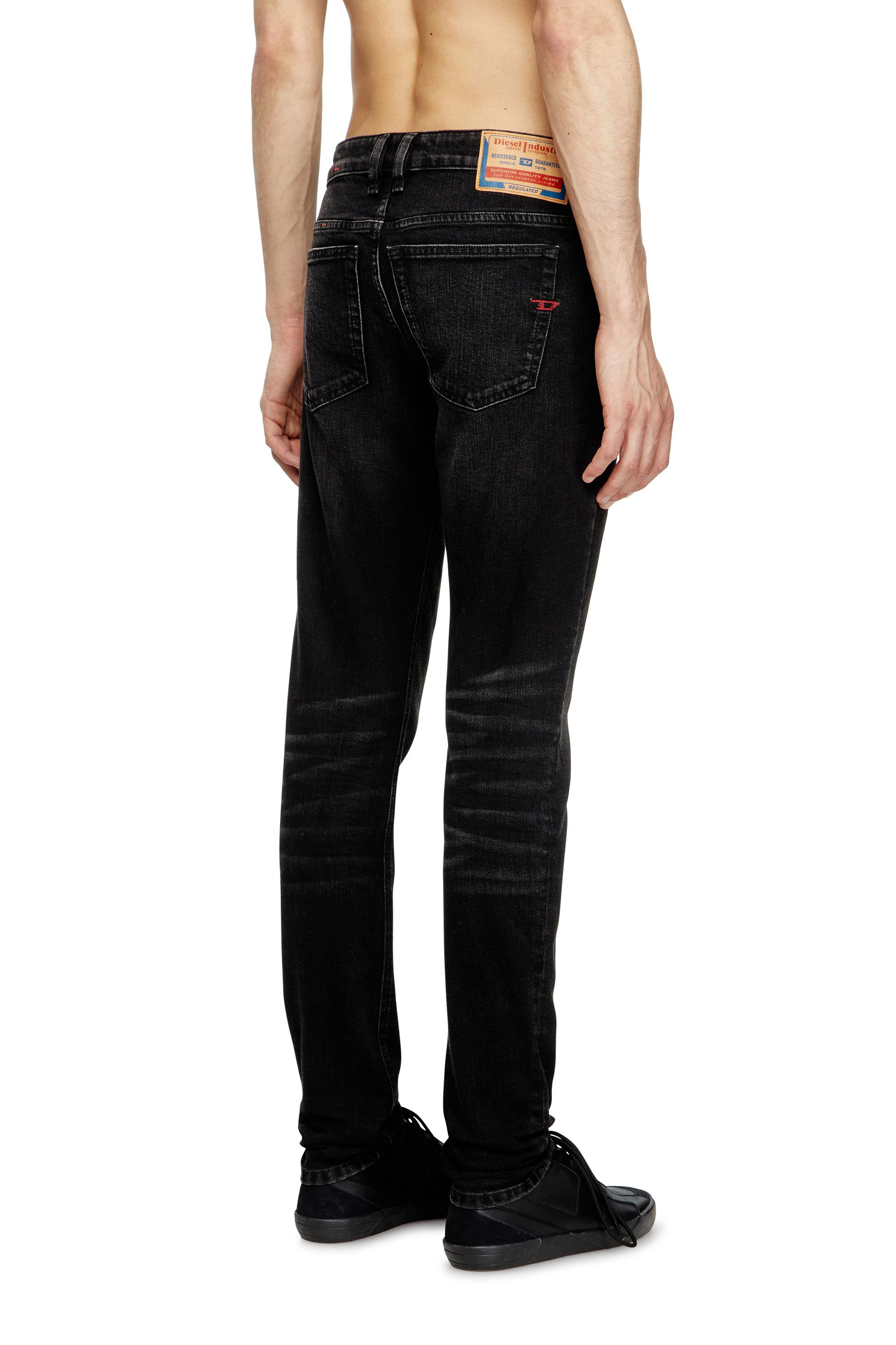 Skinny Jeans 1979 Sleenker 0GRDA, Noir/Gris foncé Diesel - Skinny Jeans 1979 Sleenker 0GRDA Homme, Noir/Gris foncé - Image 4