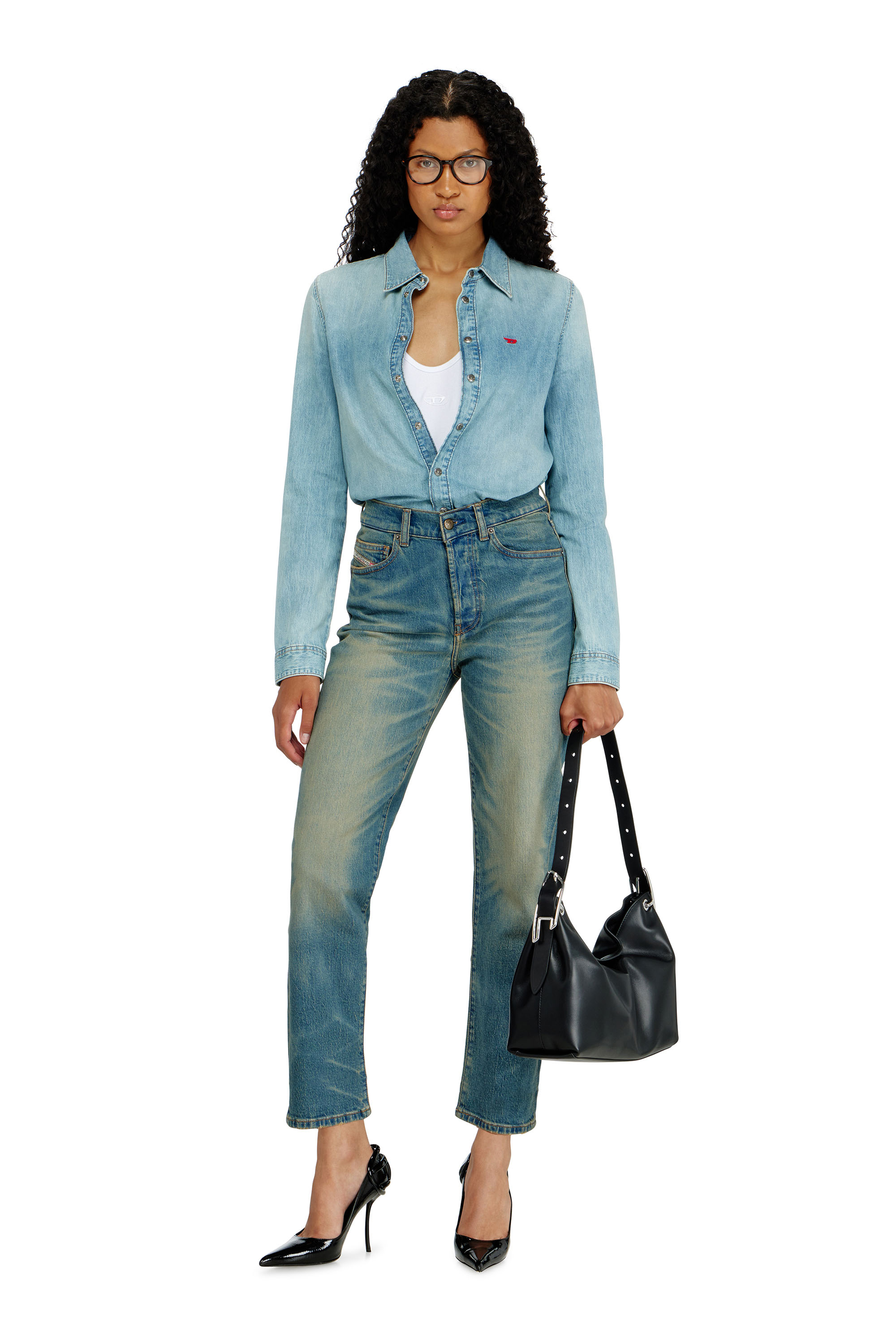Diesel - Female's Regular Jeans 1981 D-Went 0KBBP, Medium Blue - 1