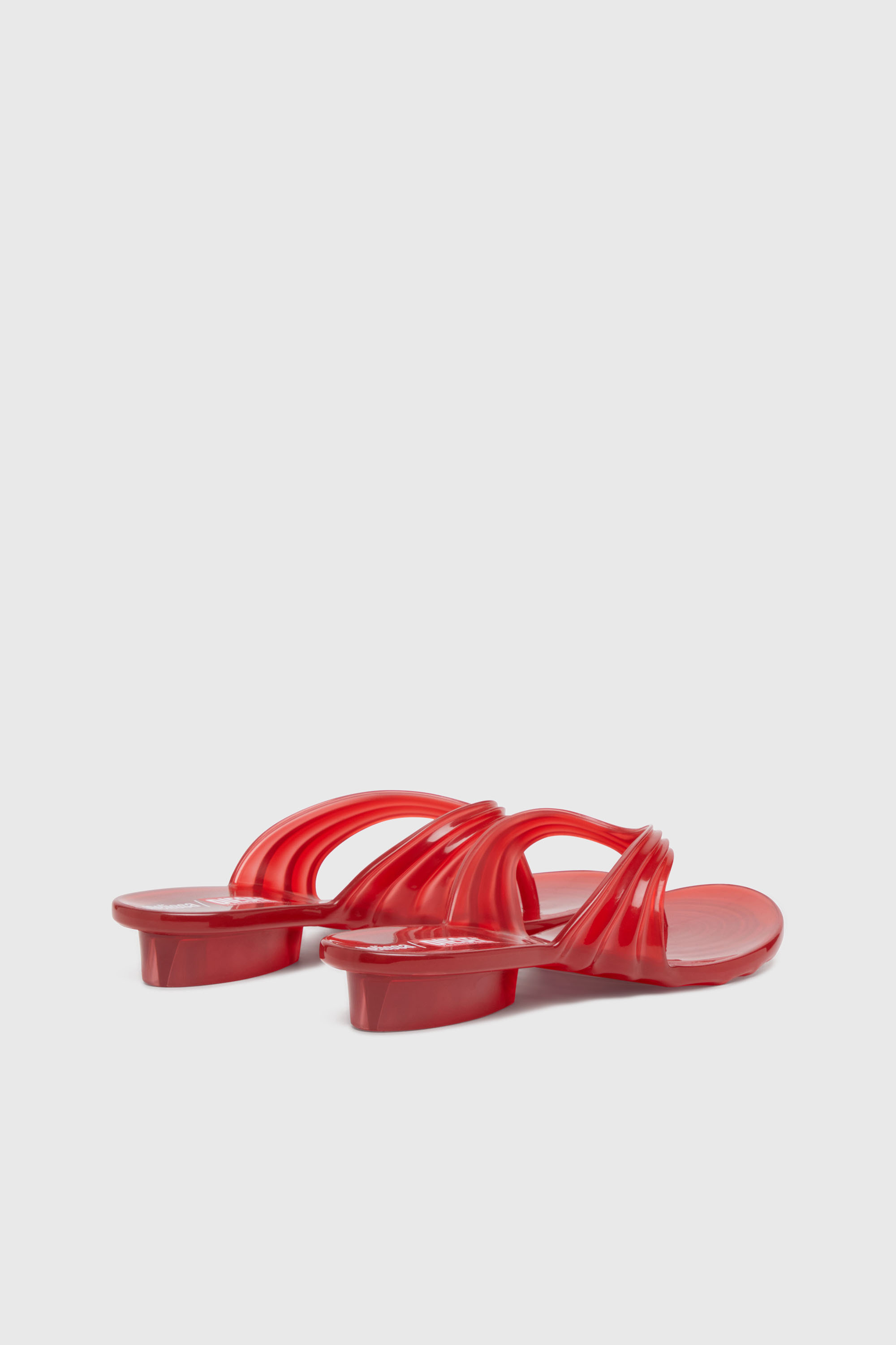 Diesel - MELISSA QUANTUM THONG, Chanclas esculturales en Melflex&reg; Mujer in Rojo - 3