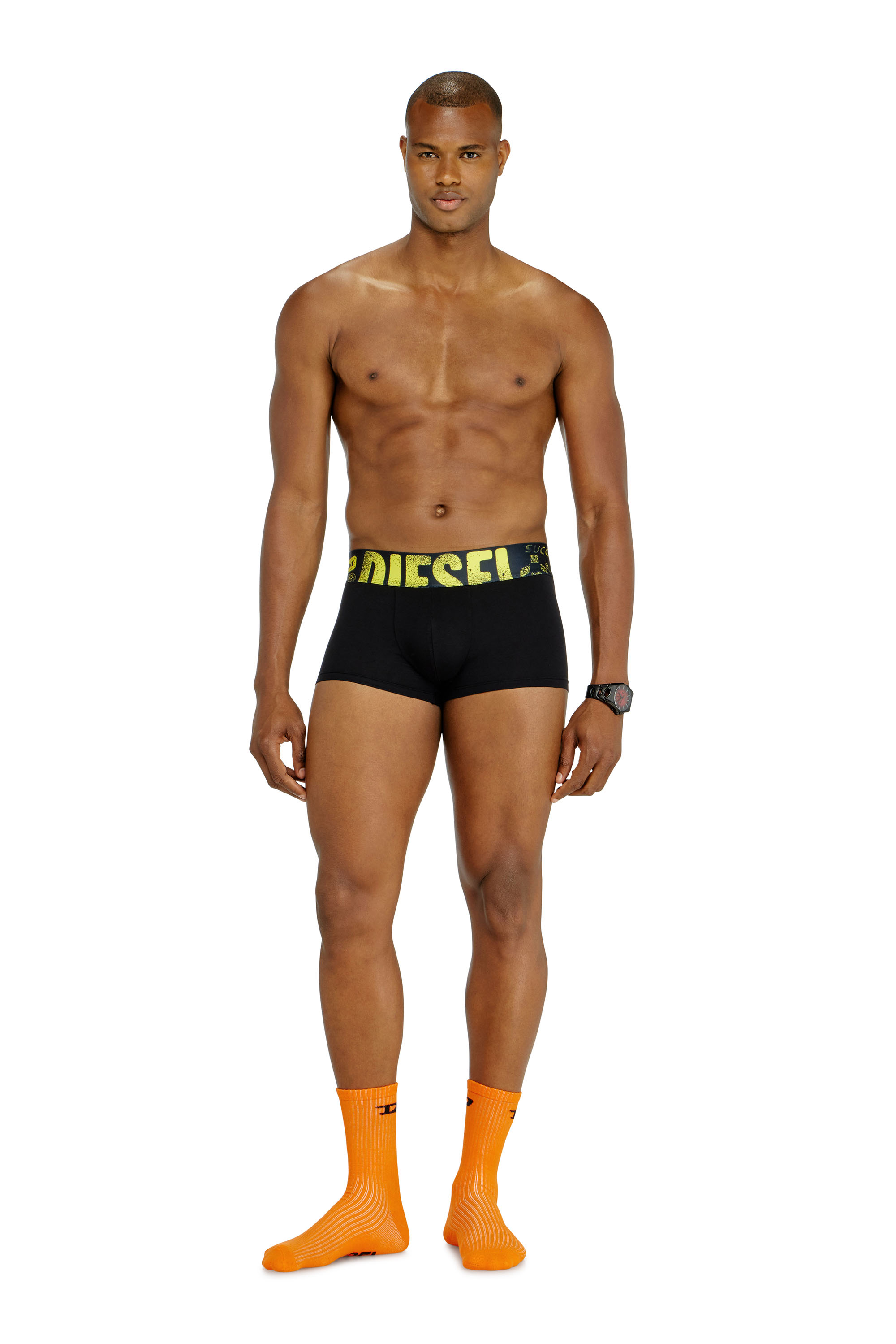 Diesel - UMBX-DAMIENTHREEPACK-5.5EL, Male's Three-pack of trunks with multicoloured logo in Multicolor/Black - 2